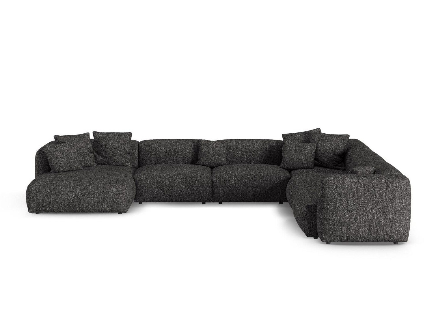 Modularna kotna sedežna garnitura Sorcoro 133 (Monet Anthracite)