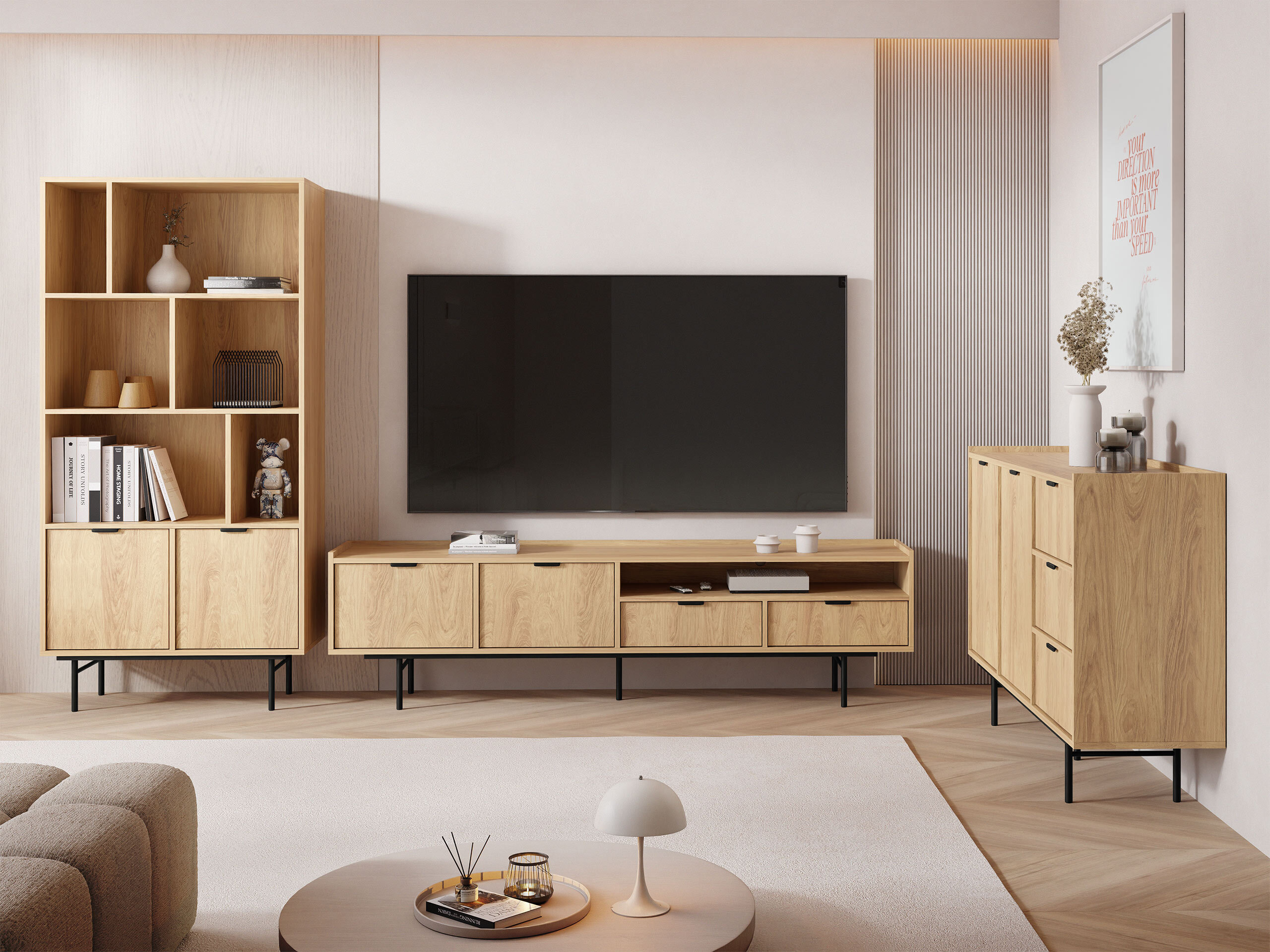 TV-omarica Studos II (Hrast)