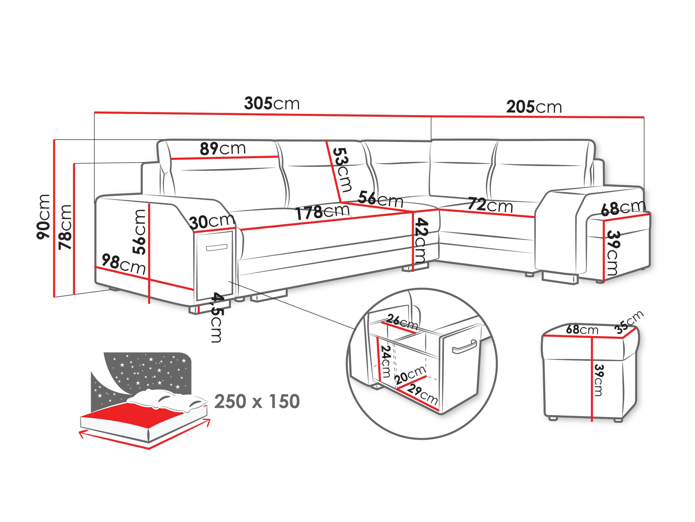 Kotna garnitura Kingsport 116 (Nazar 225.02)