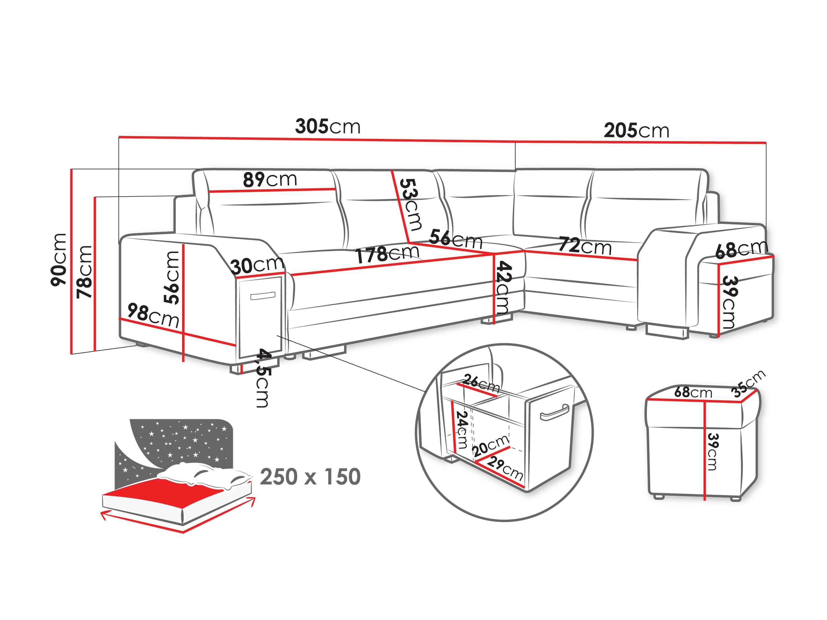 Kotna garnitura Kingsport 116 (Nazar 225.03)