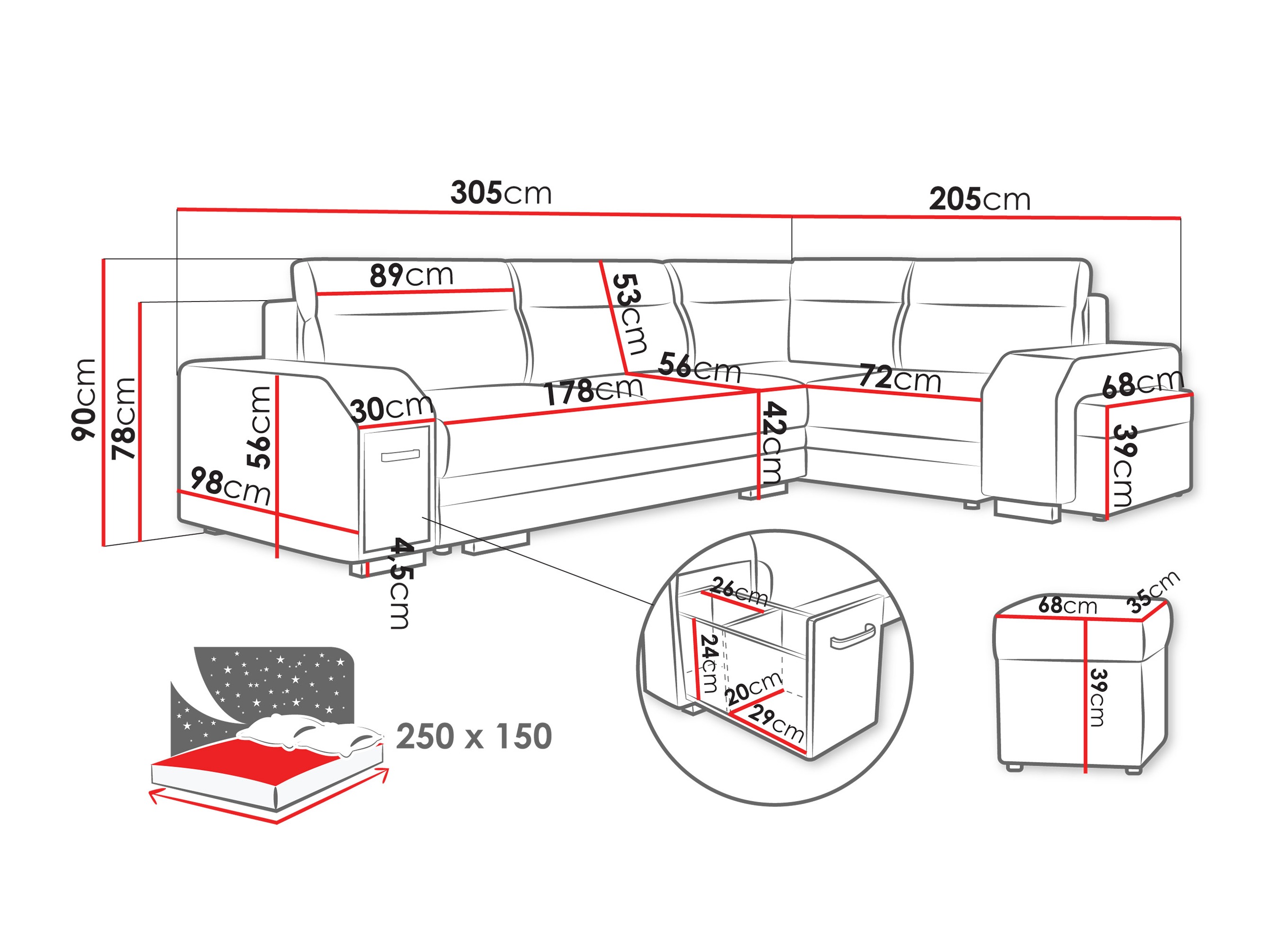 Kotna garnitura Kingsport 116 (Nazar 225.06)