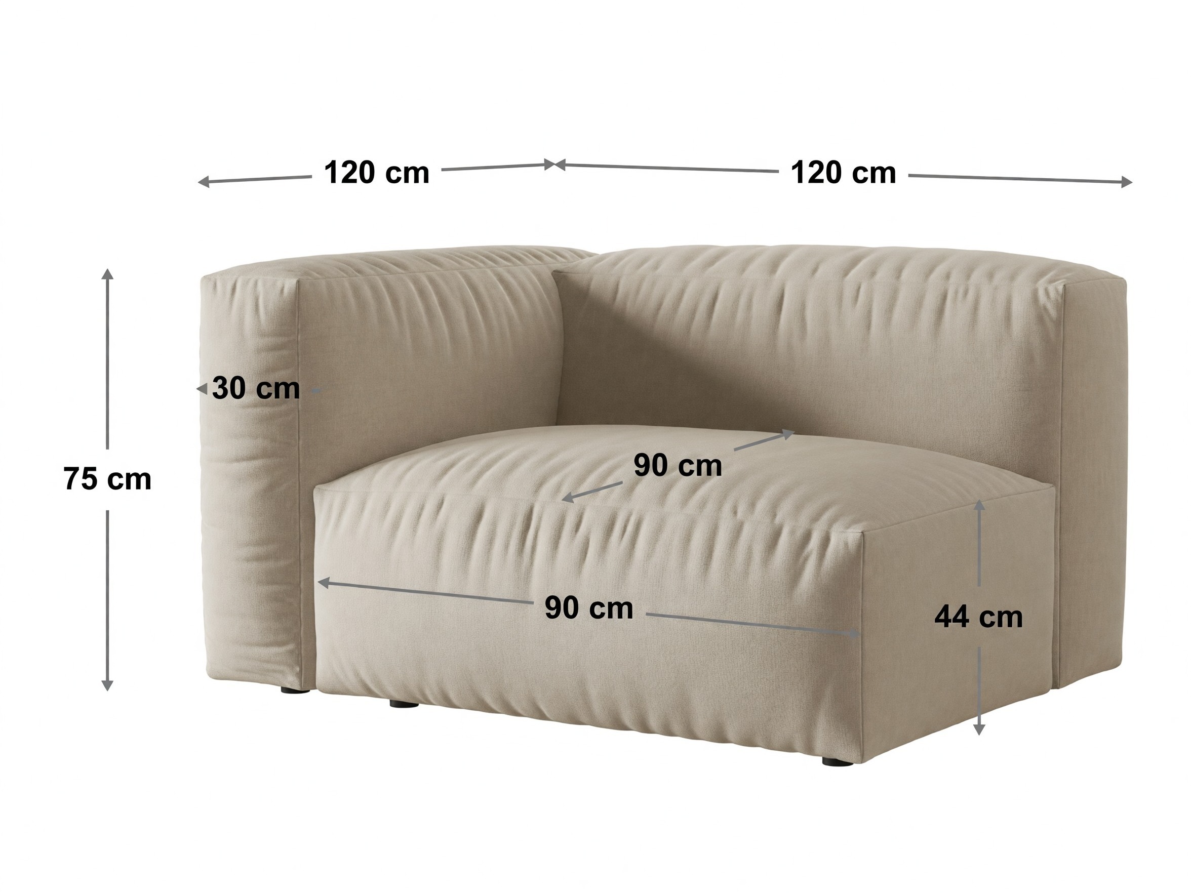 Modularni sedežni element Sorcoro 134 (Vogue 03)