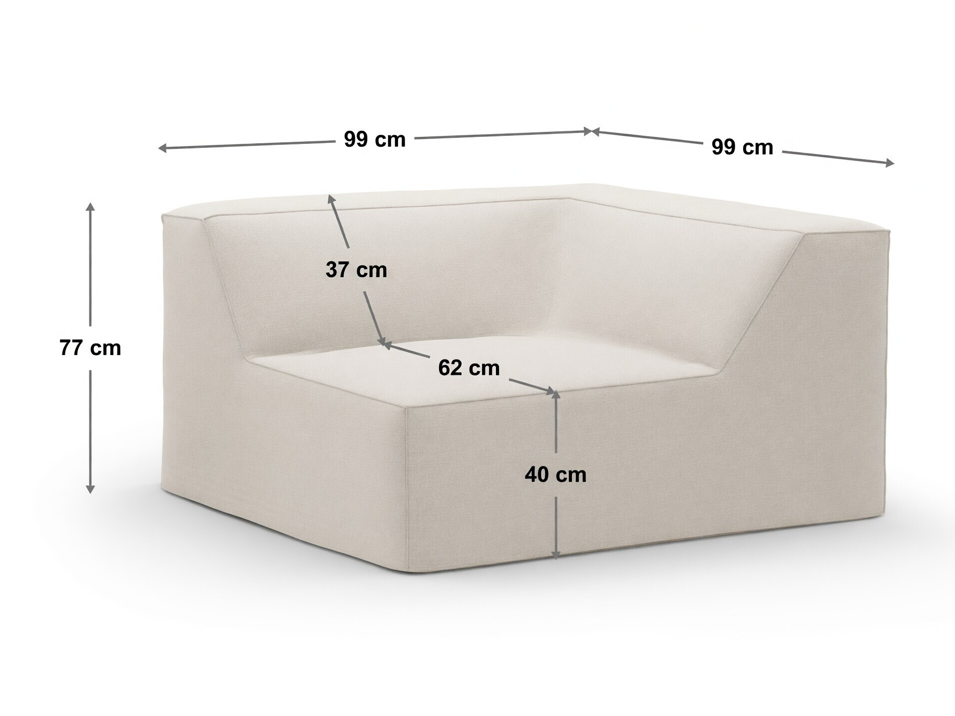 Modularni sedežni element Lomcalu 124 (Venus 2933)