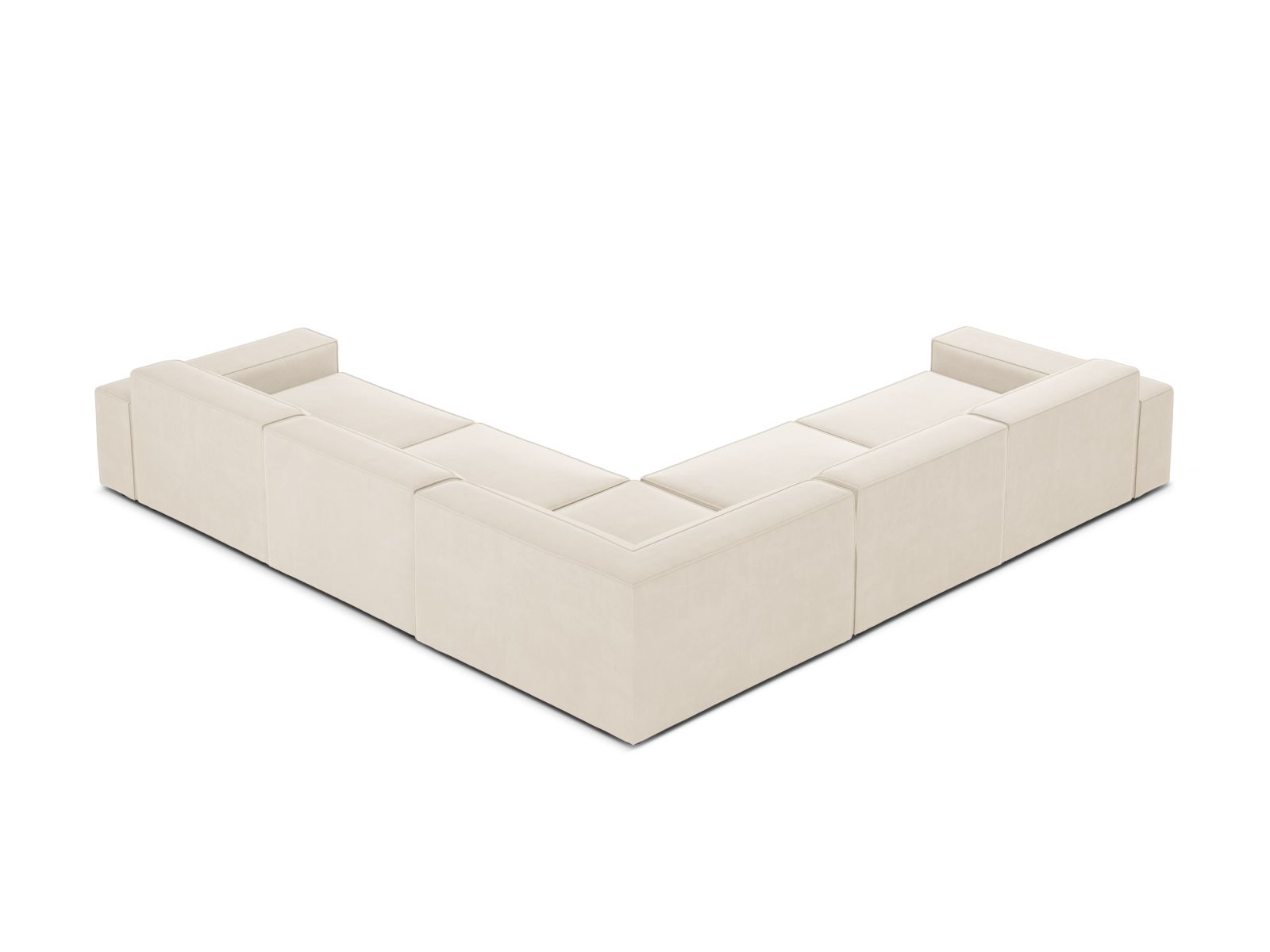 Modularna kotna sedežna garnitura Lomcalu 125 (Bluvel 22)