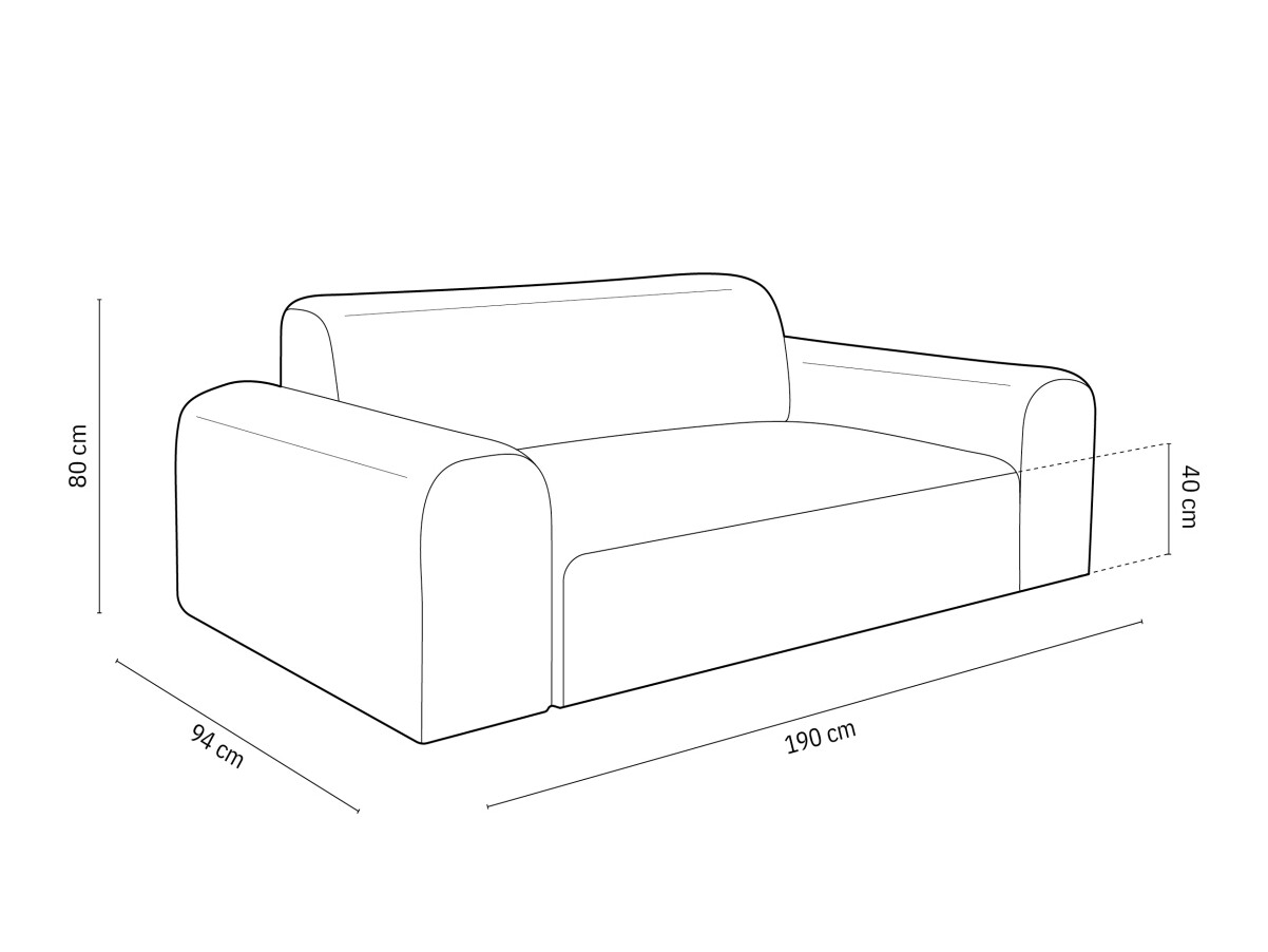 Kavč chesterfield Lartiva 100 (Opera Krema)