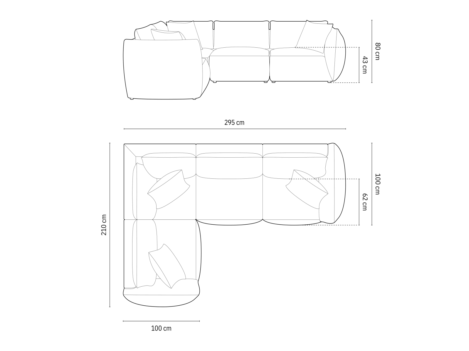 Modularna kotna sedežna garnitura Ruvmone 109 (Casino Taupe)
