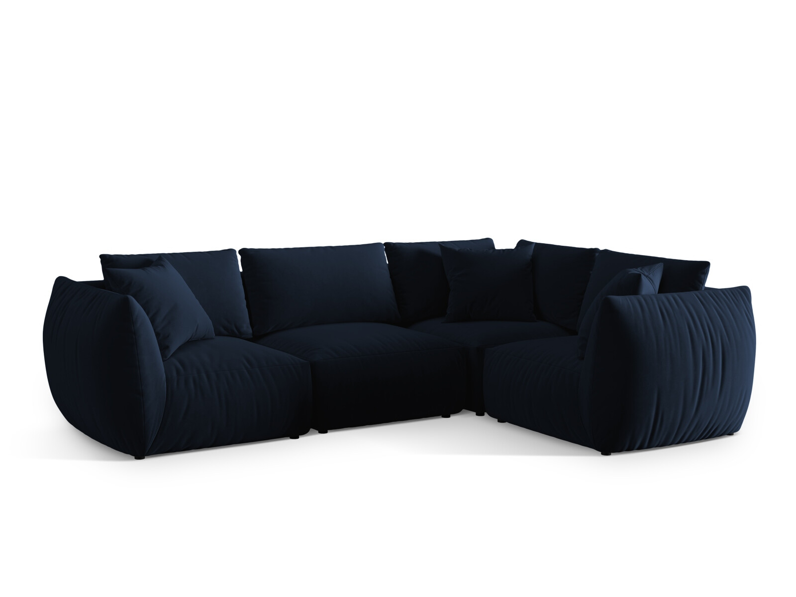 Modularna kotna sedežna garnitura Ruvmone 109 (Casino Deep Blue)