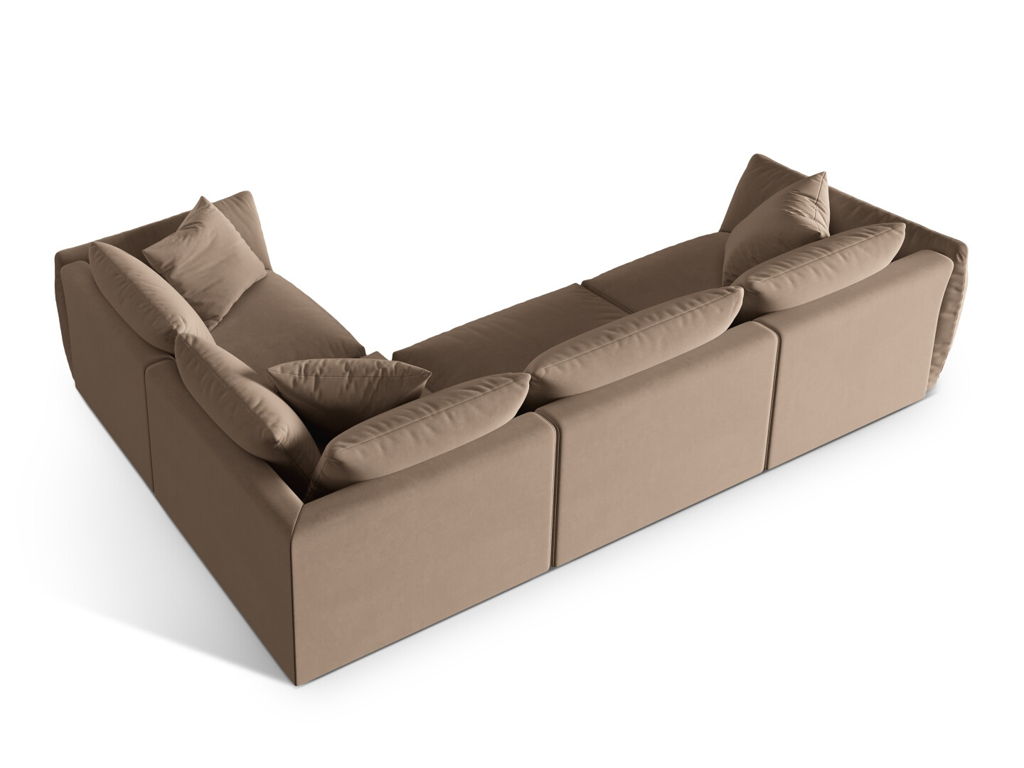 Modularna kotna sedežna garnitura Ruvmone 109 (Casino Taupe)