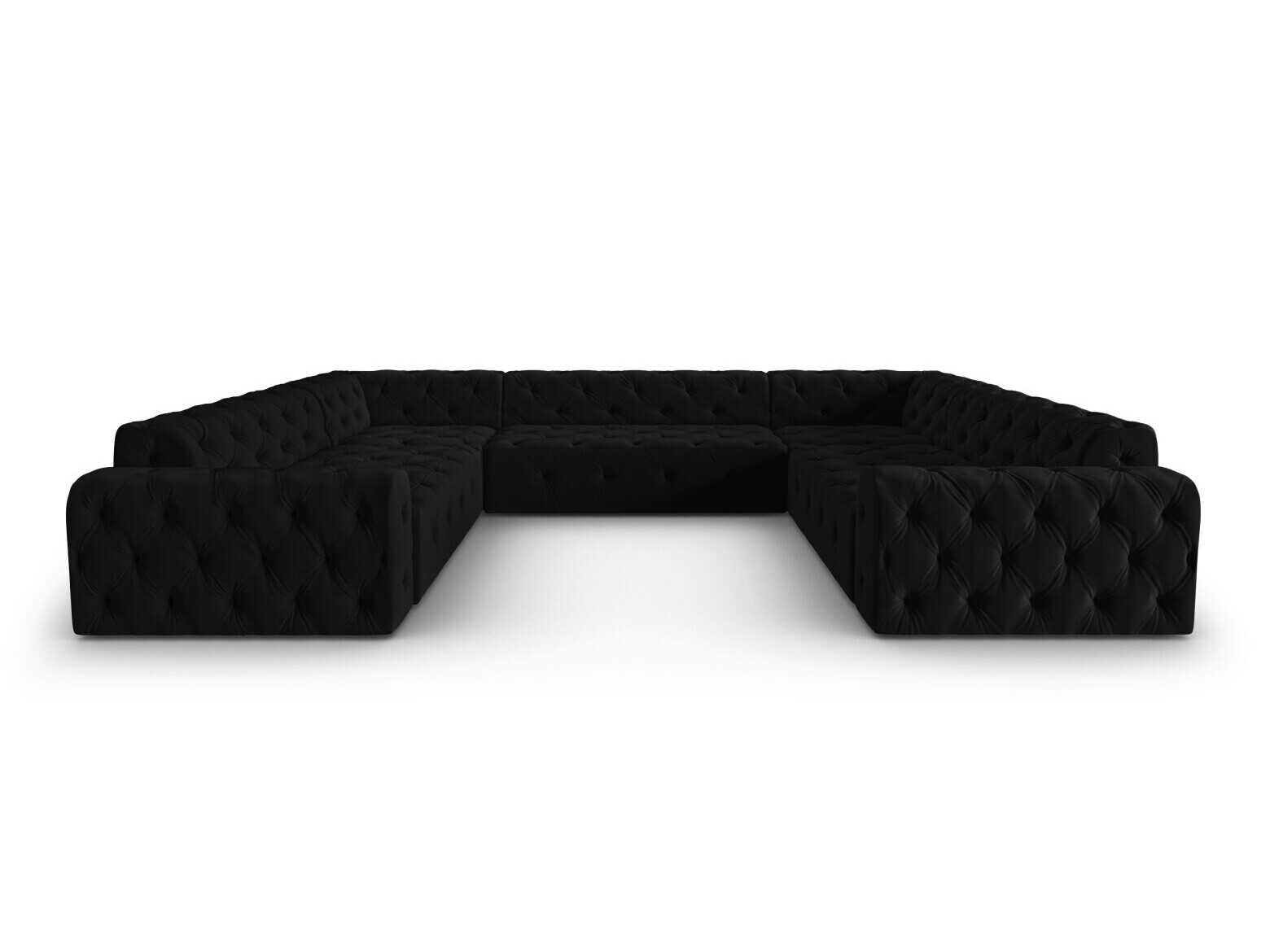Chesterfield kotna garnitura Beckley 366 (Opera Črna)