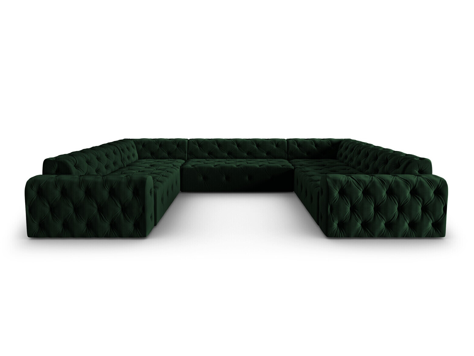 Chesterfield kotna garnitura Beckley 366 (Opera Deep zelena)