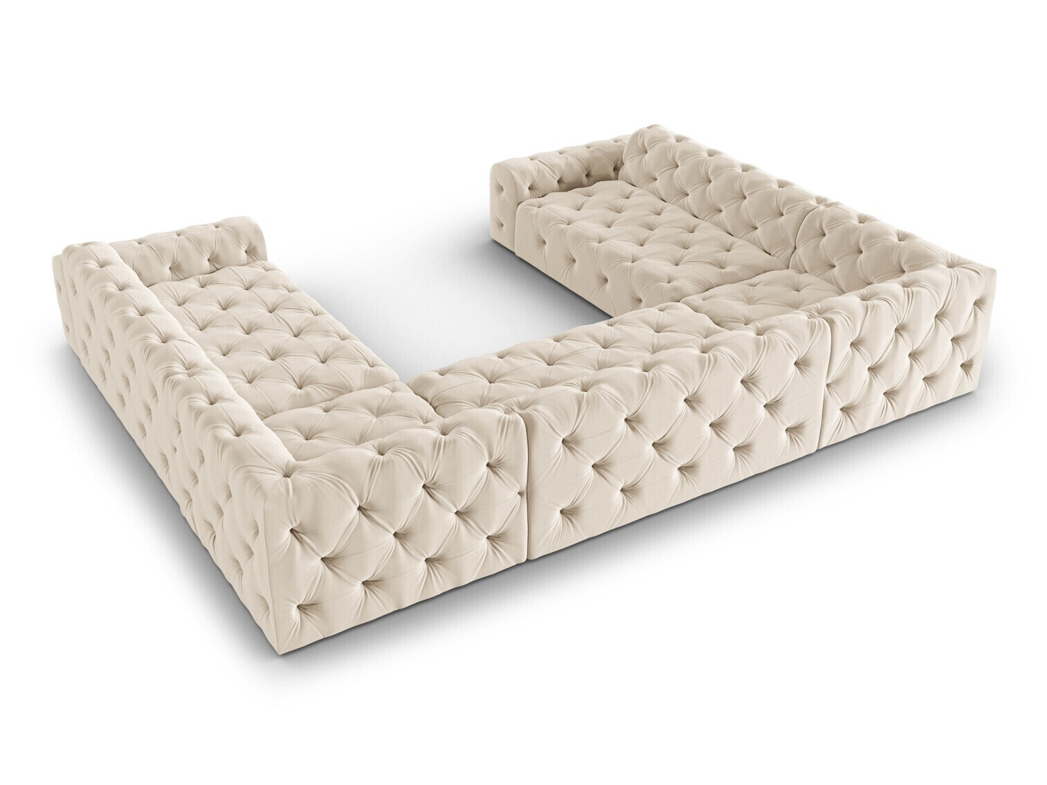 Chesterfield kotna garnitura Beckley 366 (Opera Krema)