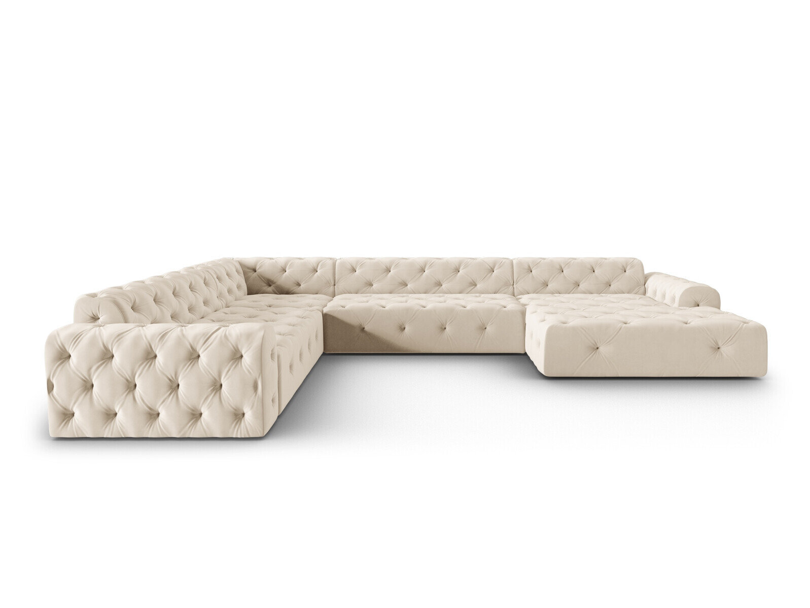 Chesterfield kotna garnitura Lartiva 102 (Opera Krema)