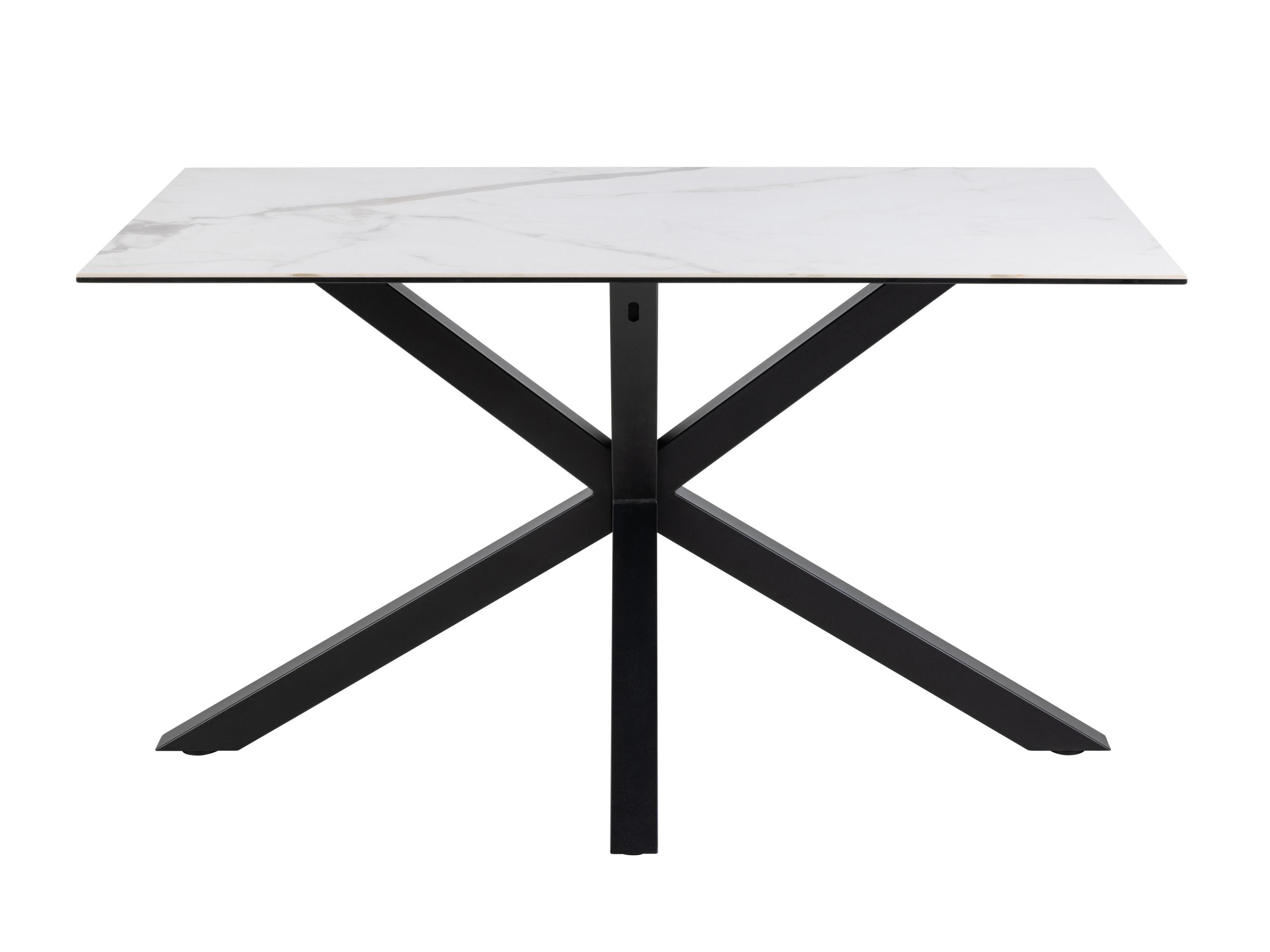 Miza Norsica 918 (Beli marmor + Črna)