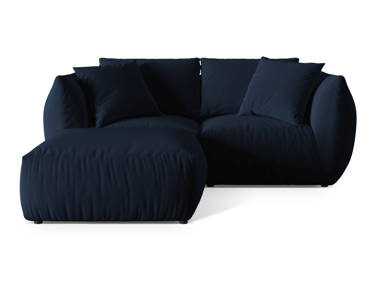 Modularna kotna sedežna garnitura Ruvmone 110 (Casino Deep Blue)
