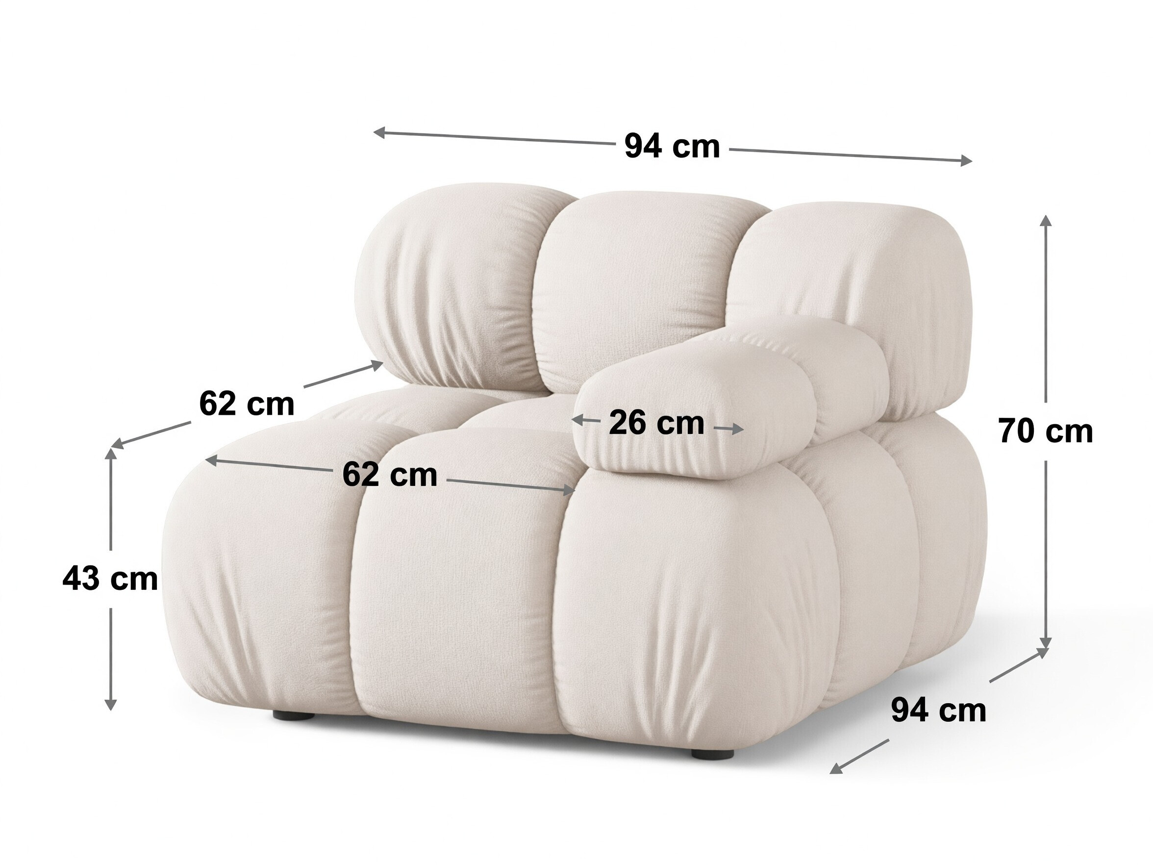 Modularni sedežni element Caltenu 104 (Sonic 87)