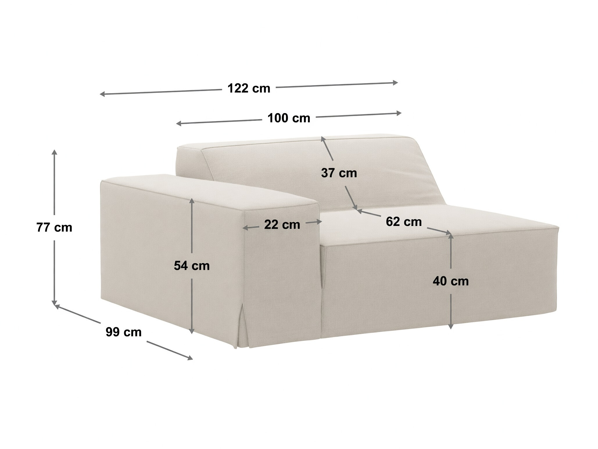 Modularni sedežni element Lomcalu 126 (Lins 89)