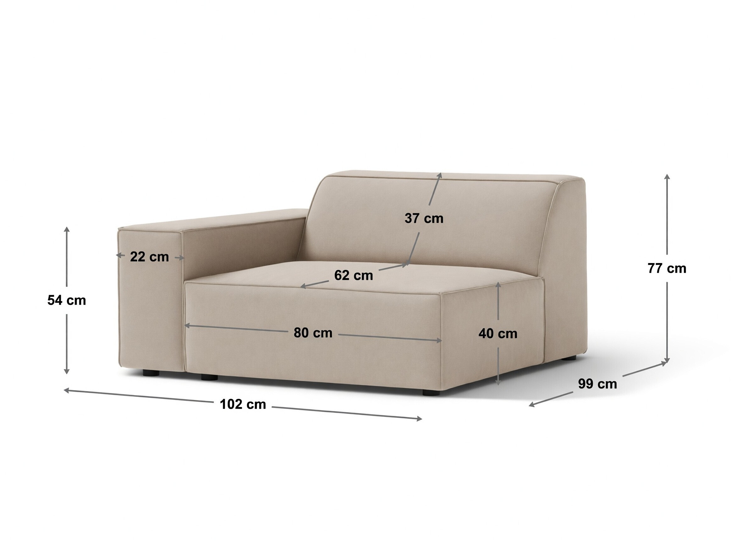 Modularni sedežni element Lomcalu 127 (Baloo 2090)