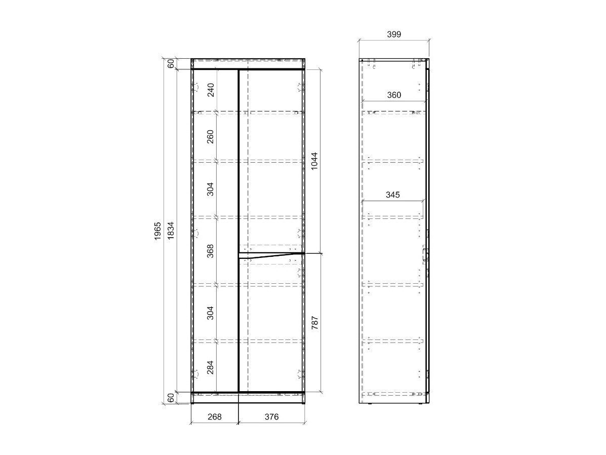Komplet za predsobo Venlori 119 (Bela)