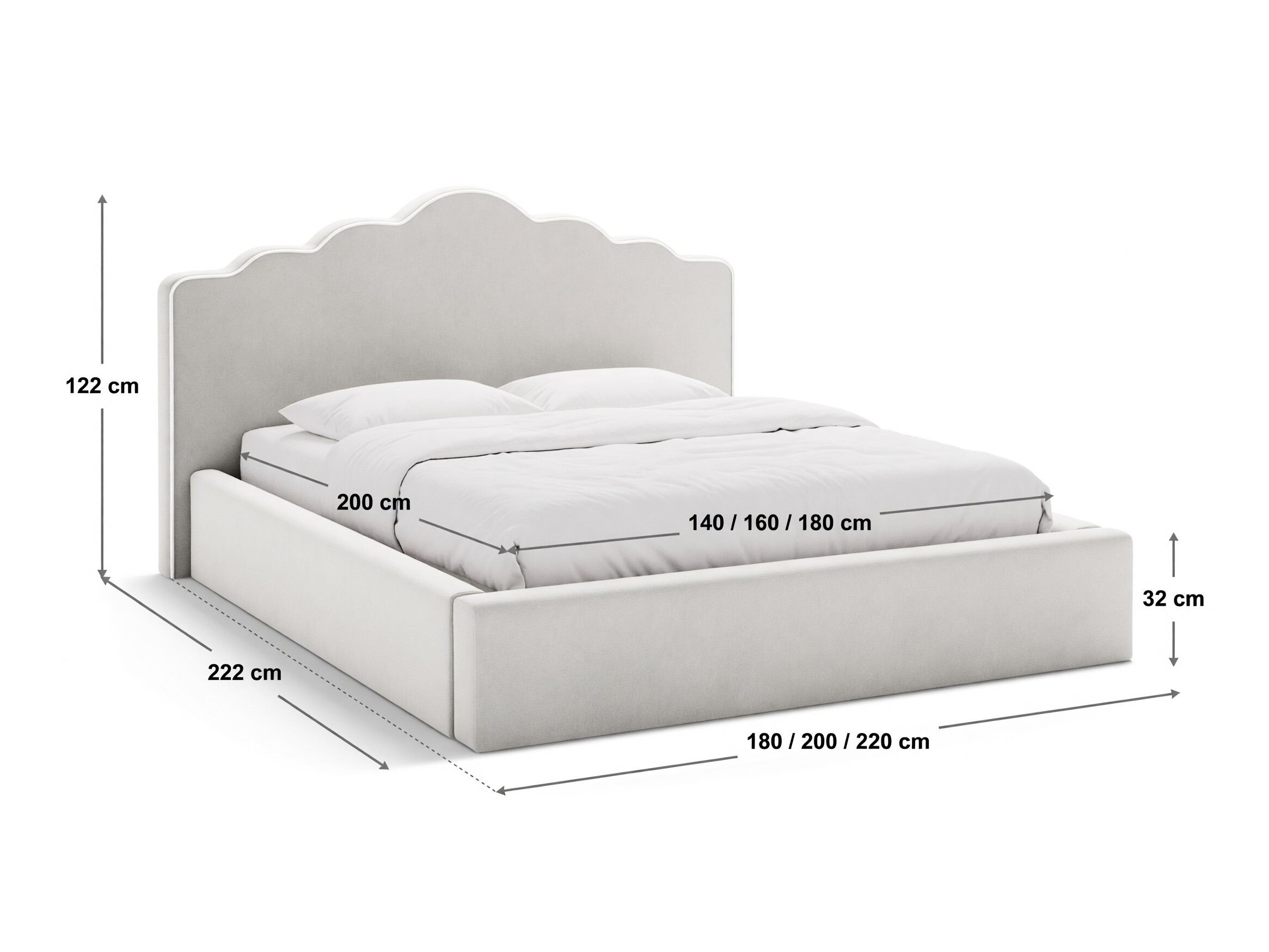 Postelja Beckley 374 (Magic Velvet 2256 + Magic Velvet 2204)