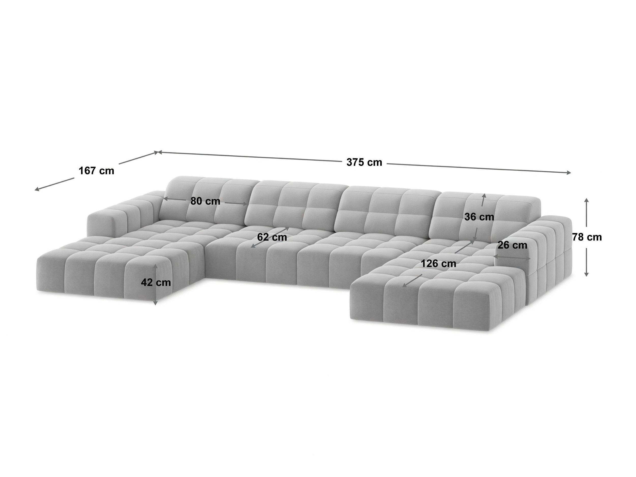 Modularna kotna sedežna garnitura Somelo 100 (Eden 02)