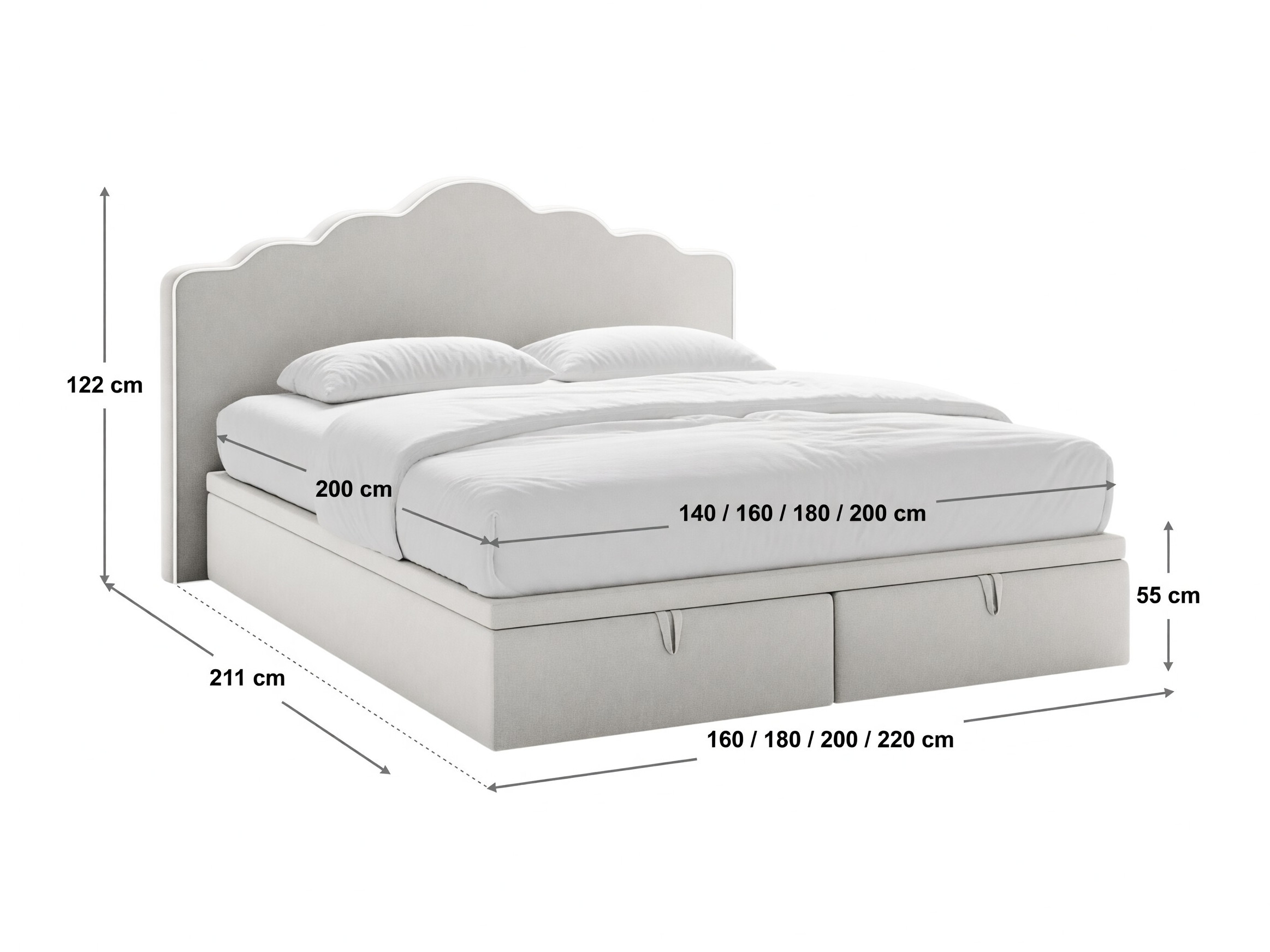 Postelja Beckley 376 (Magic Velvet 2256 + Magic Velvet 2282)