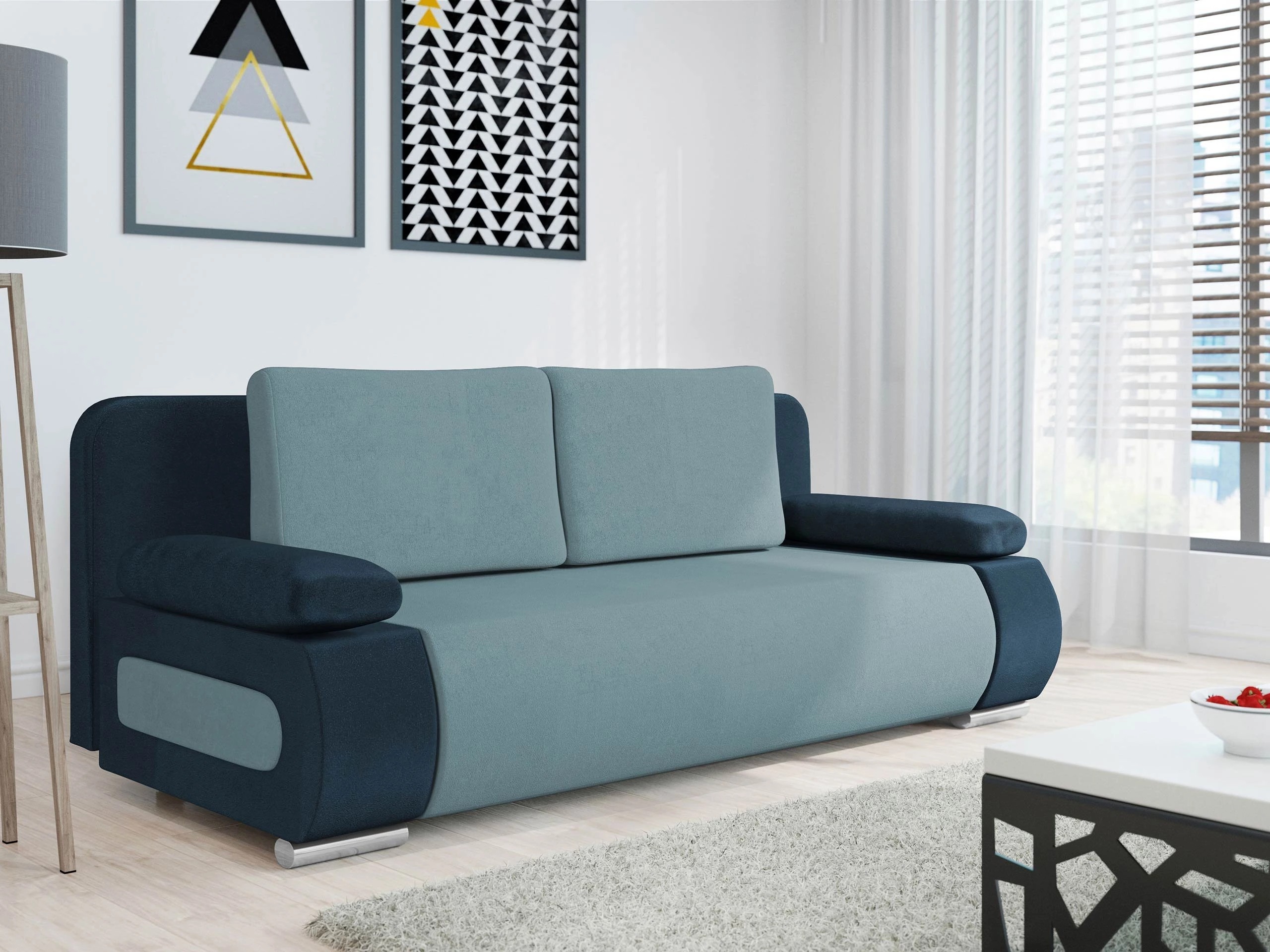 Raztegljiv kavč Comfivo Pudor (Uttario Velvet 2967 + Uttario Velvet 2960)
