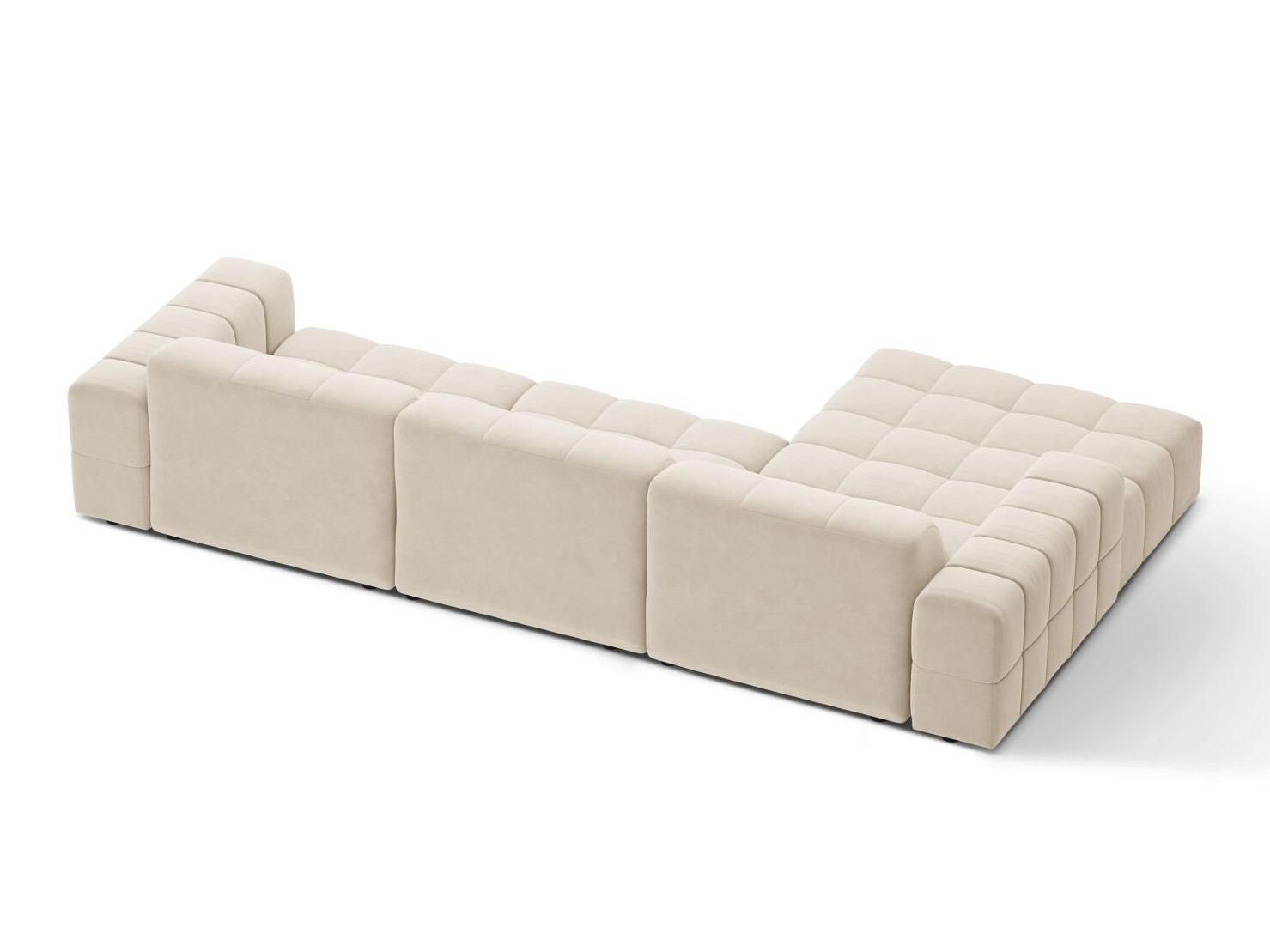 Modularna kotna sedežna garnitura Somelo 102 (Bluvel 22)