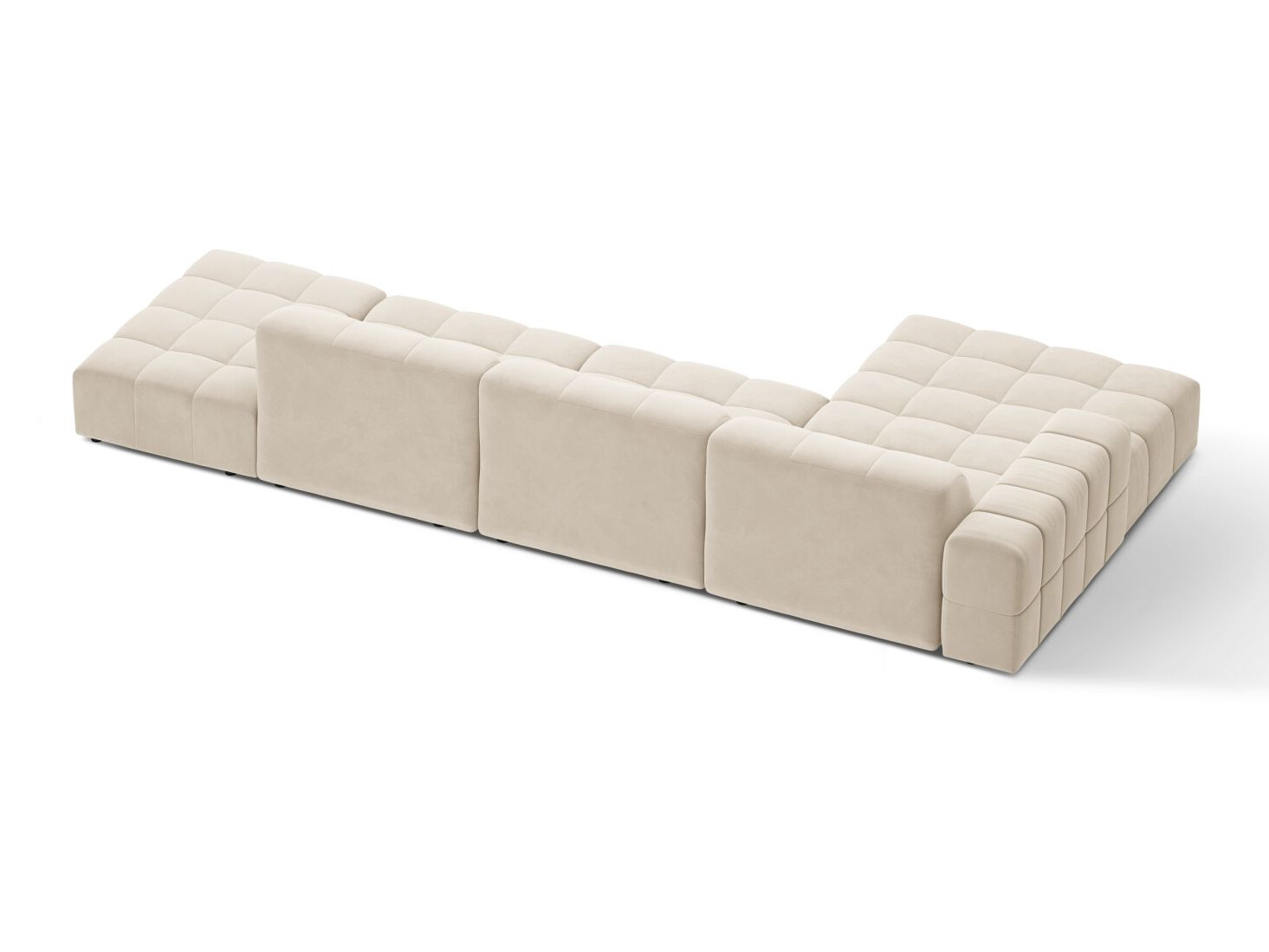 Modularna kotna sedežna garnitura Somelo 103 (Bluvel 22)