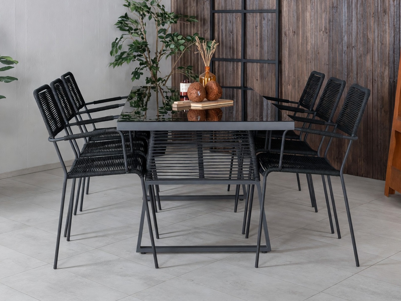 Komplet mize in stolov Dallas 5291