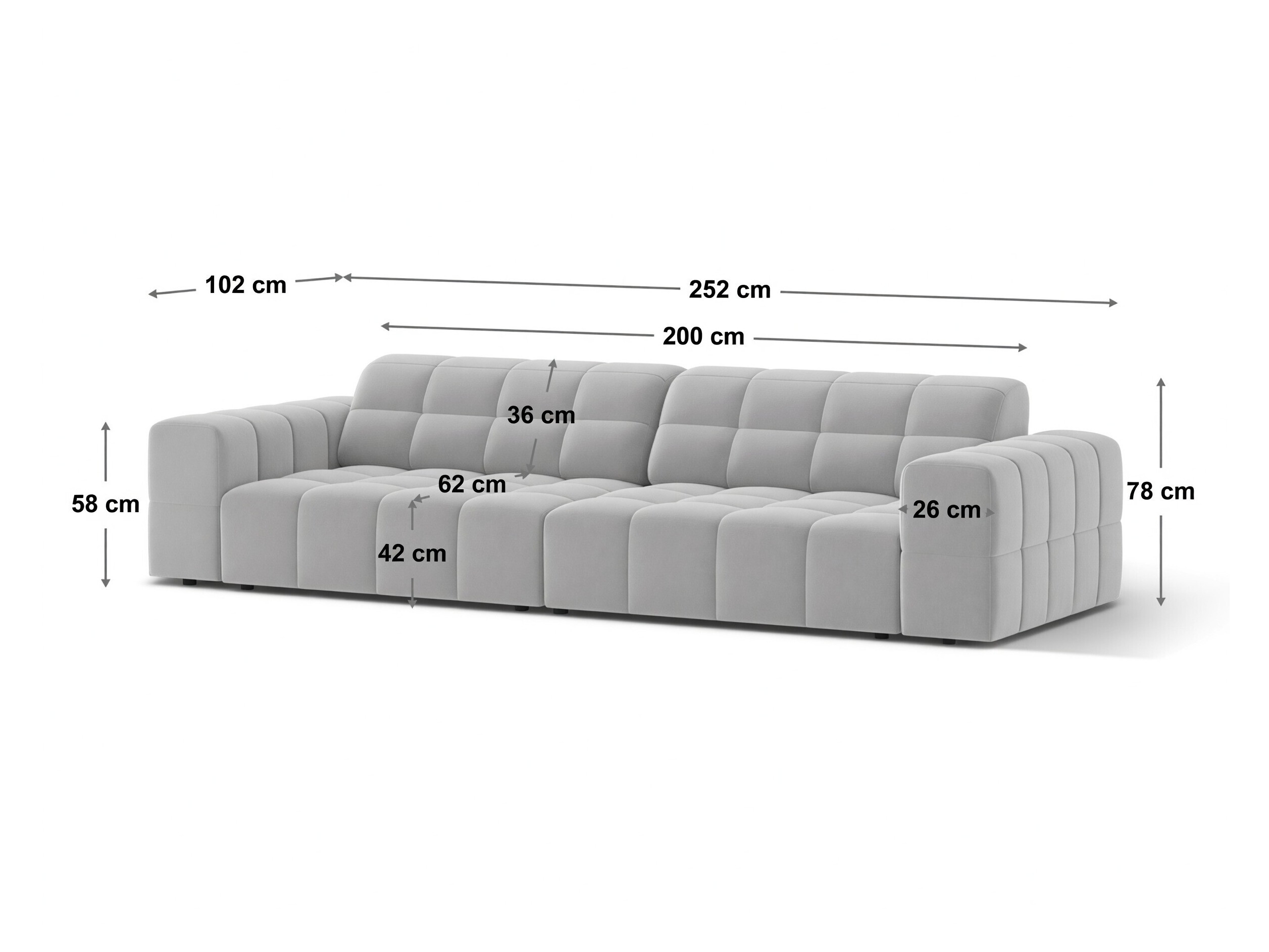 Modularni kavč Somelo 105 (Venus 2911)
