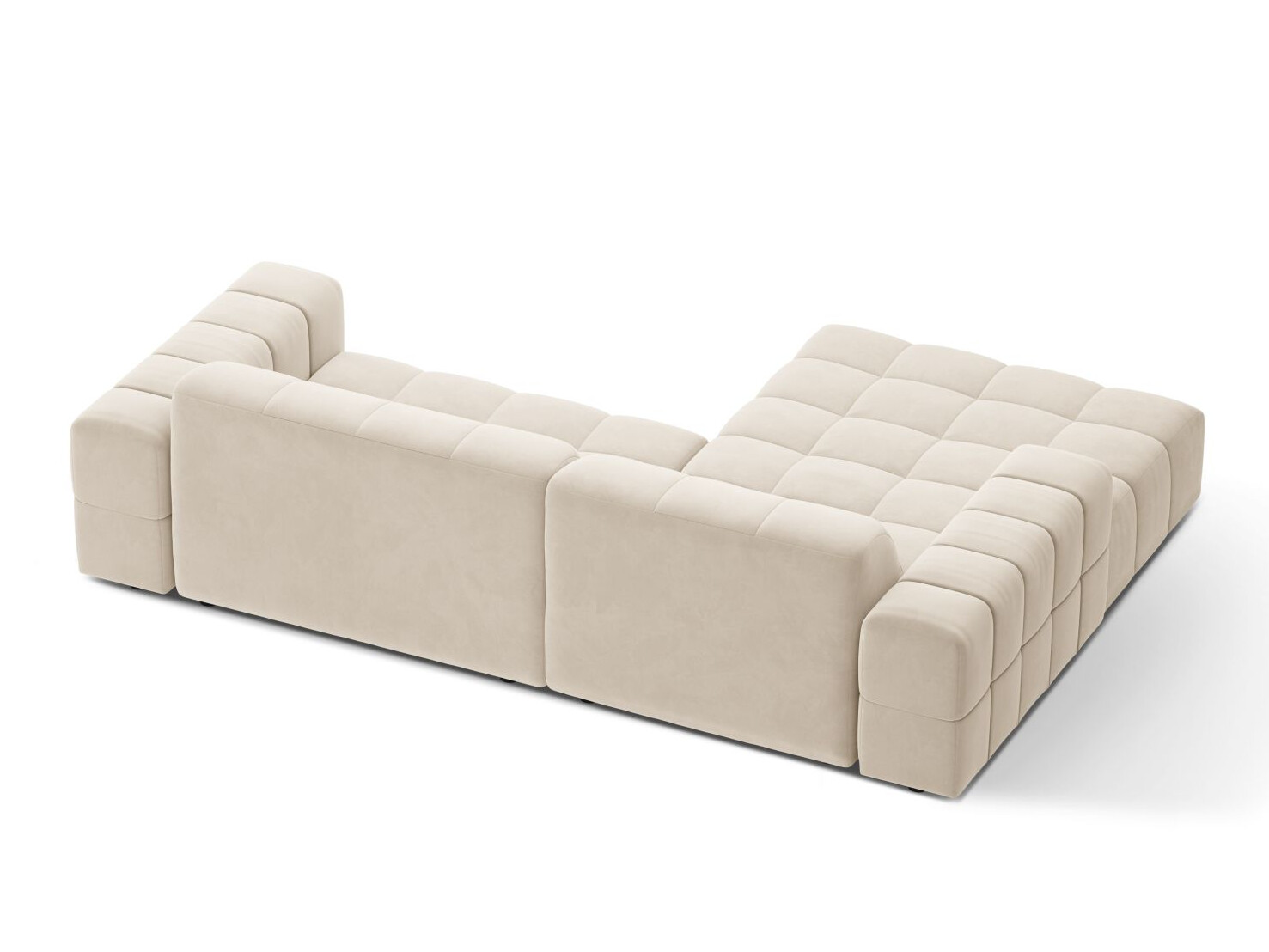 Modularna kotna sedežna garnitura Somelo 108 (Bluvel 22)