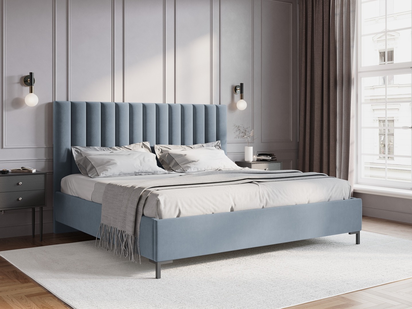 Postelja Beckley 146 (Bluvel 06)