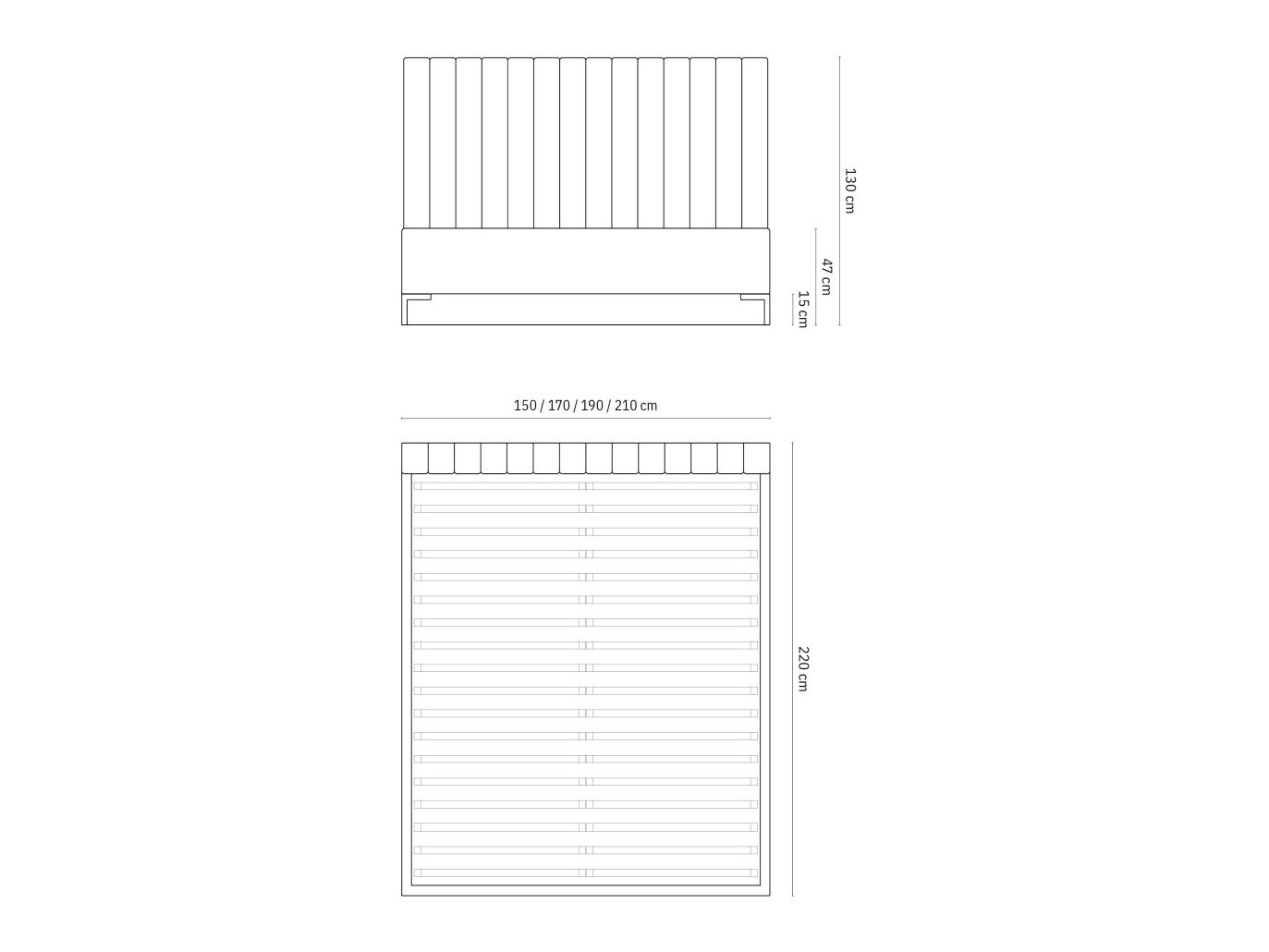 Postelja Beckley 146 (Bluvel 86)