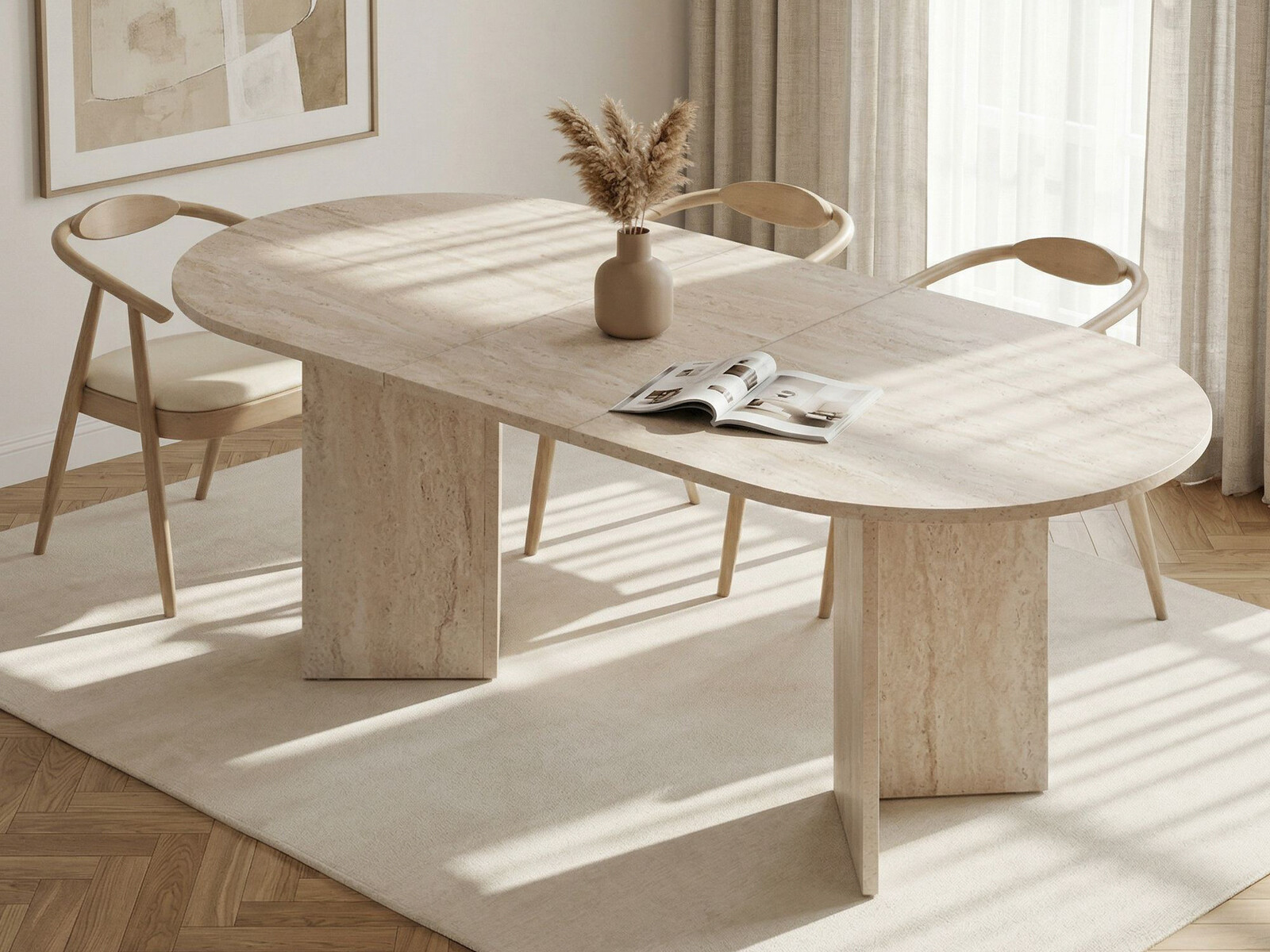 Miza Novato 146 (Svetla Travertine)