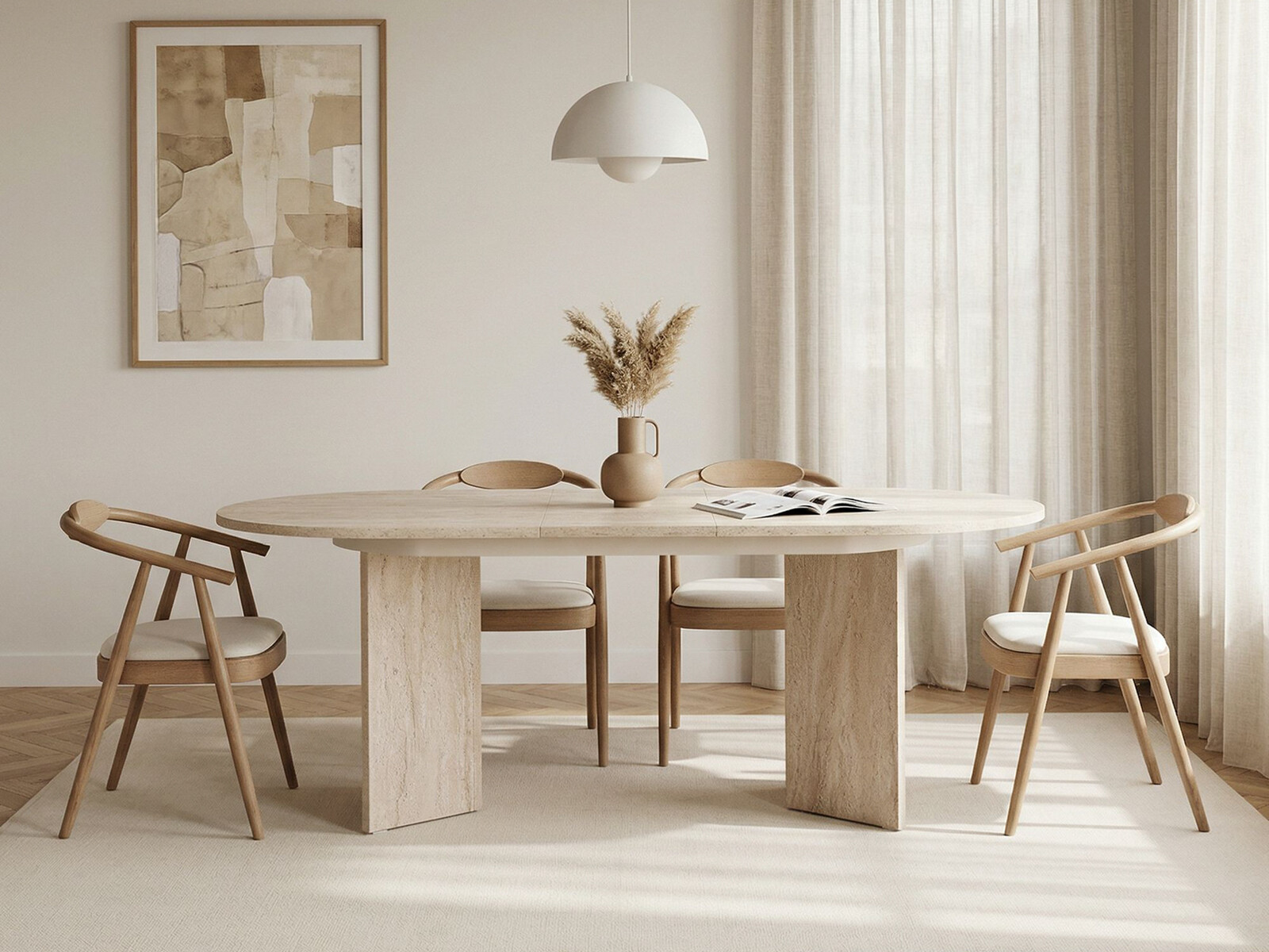 Miza Novato 146 (Svetla Travertine)