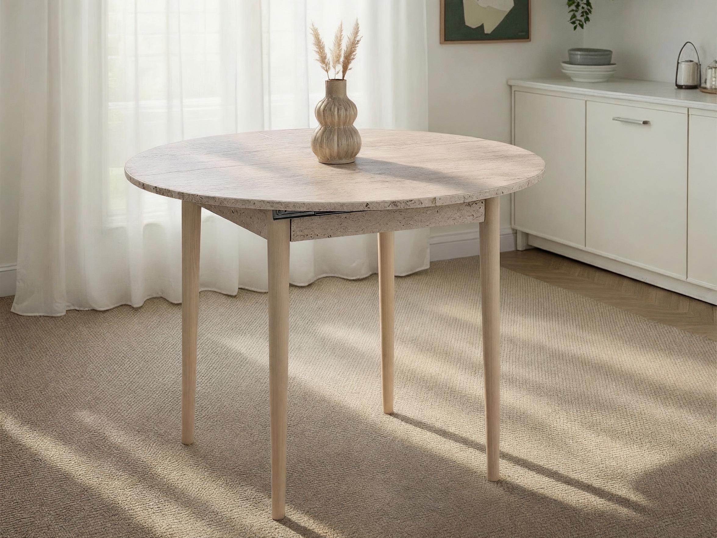 Miza Novato 148 (Hrast + Svetla Travertine)