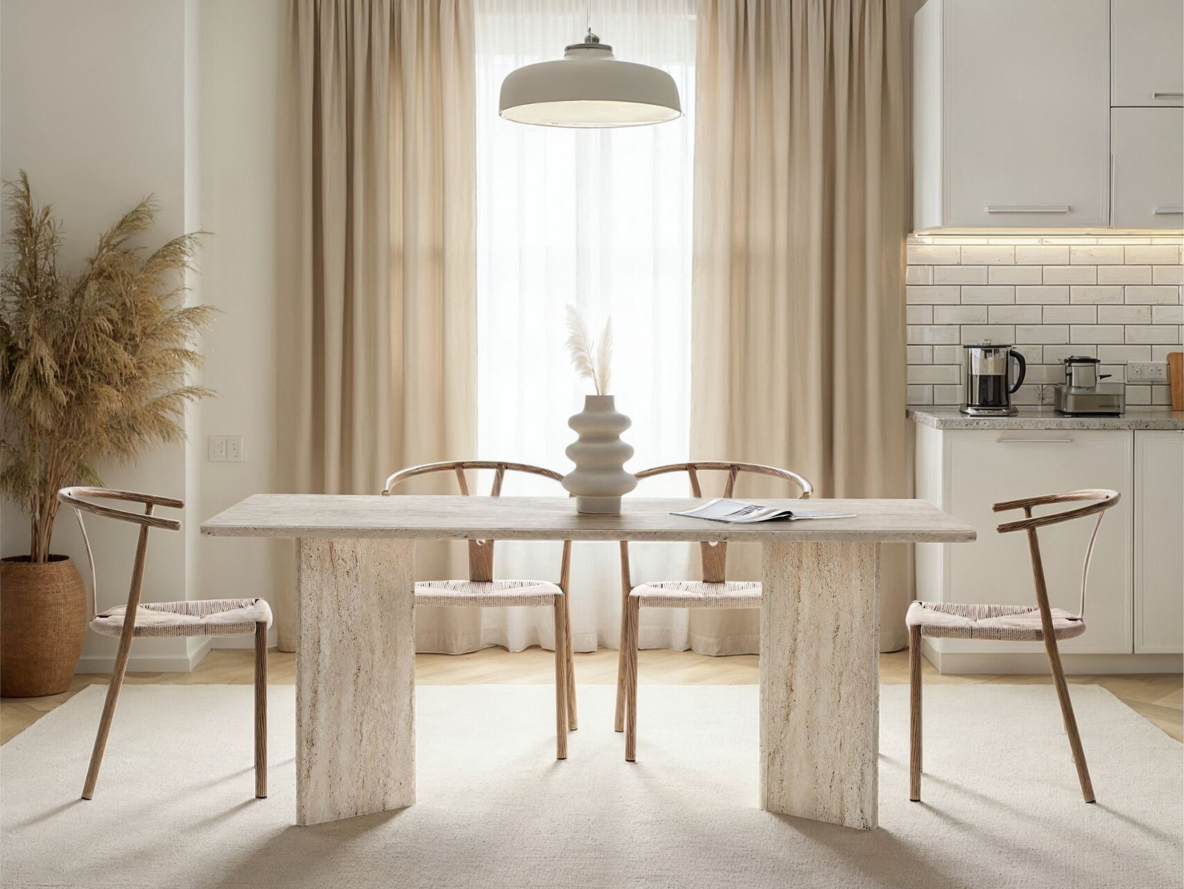 Miza Novato 150 (Svetla Travertine)