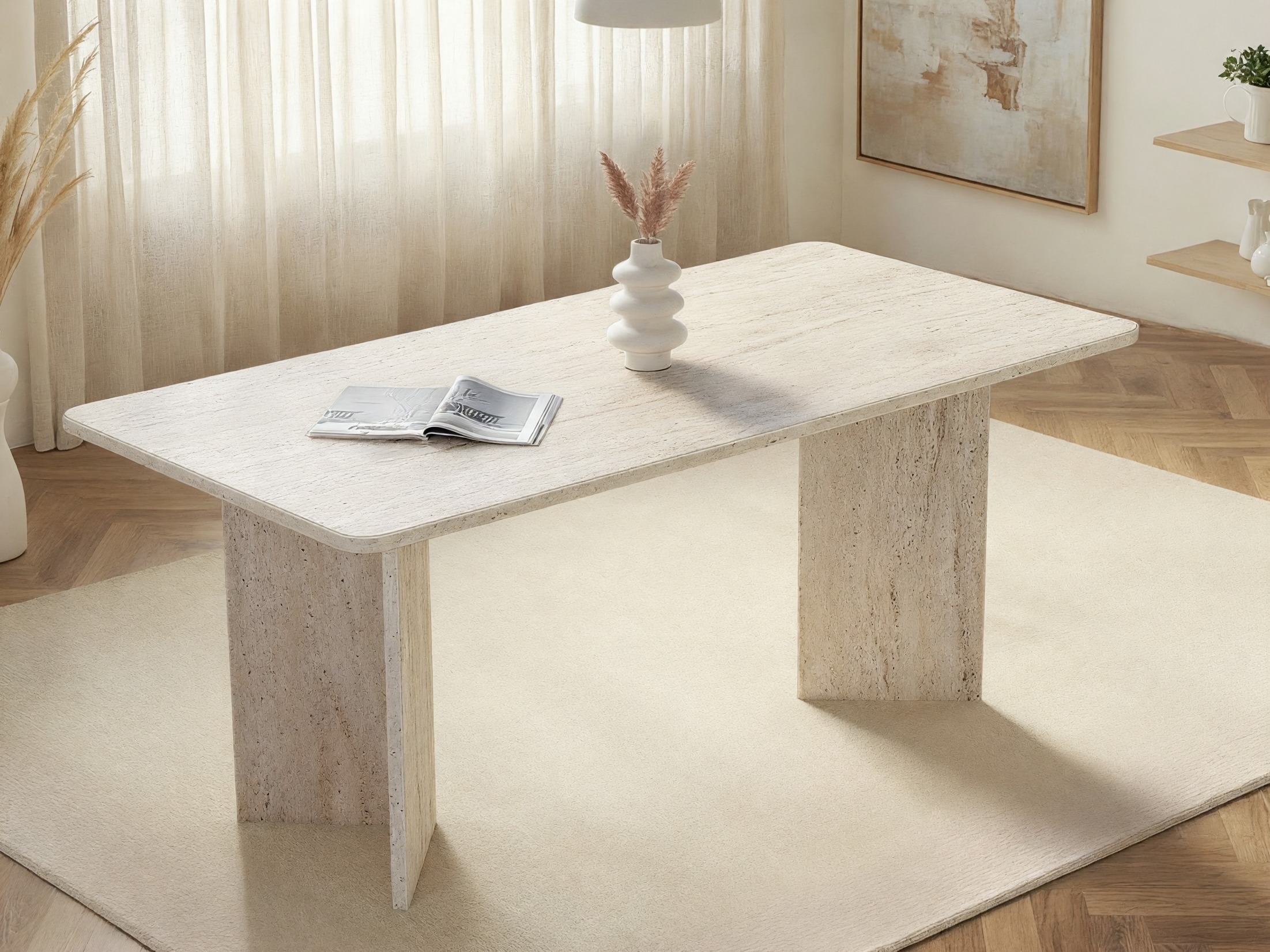 Miza Novato 150 (Svetla Travertine)