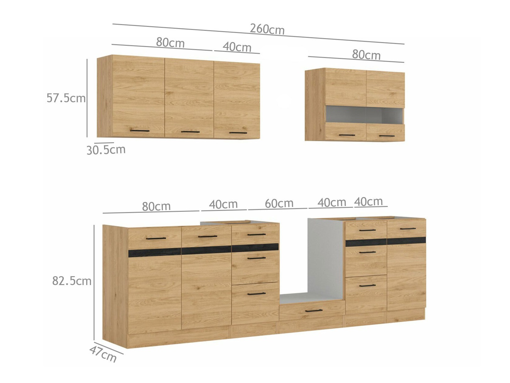 Modularni kuhinjski komplet Berna 120