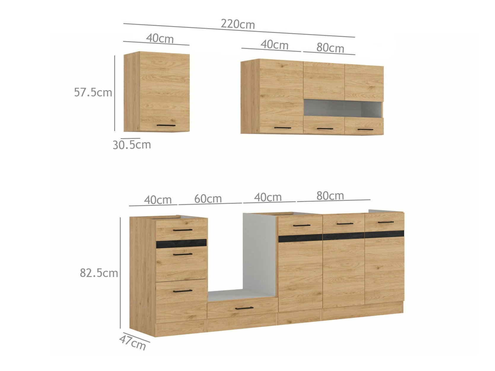 Modularni kuhinjski komplet Berna 121