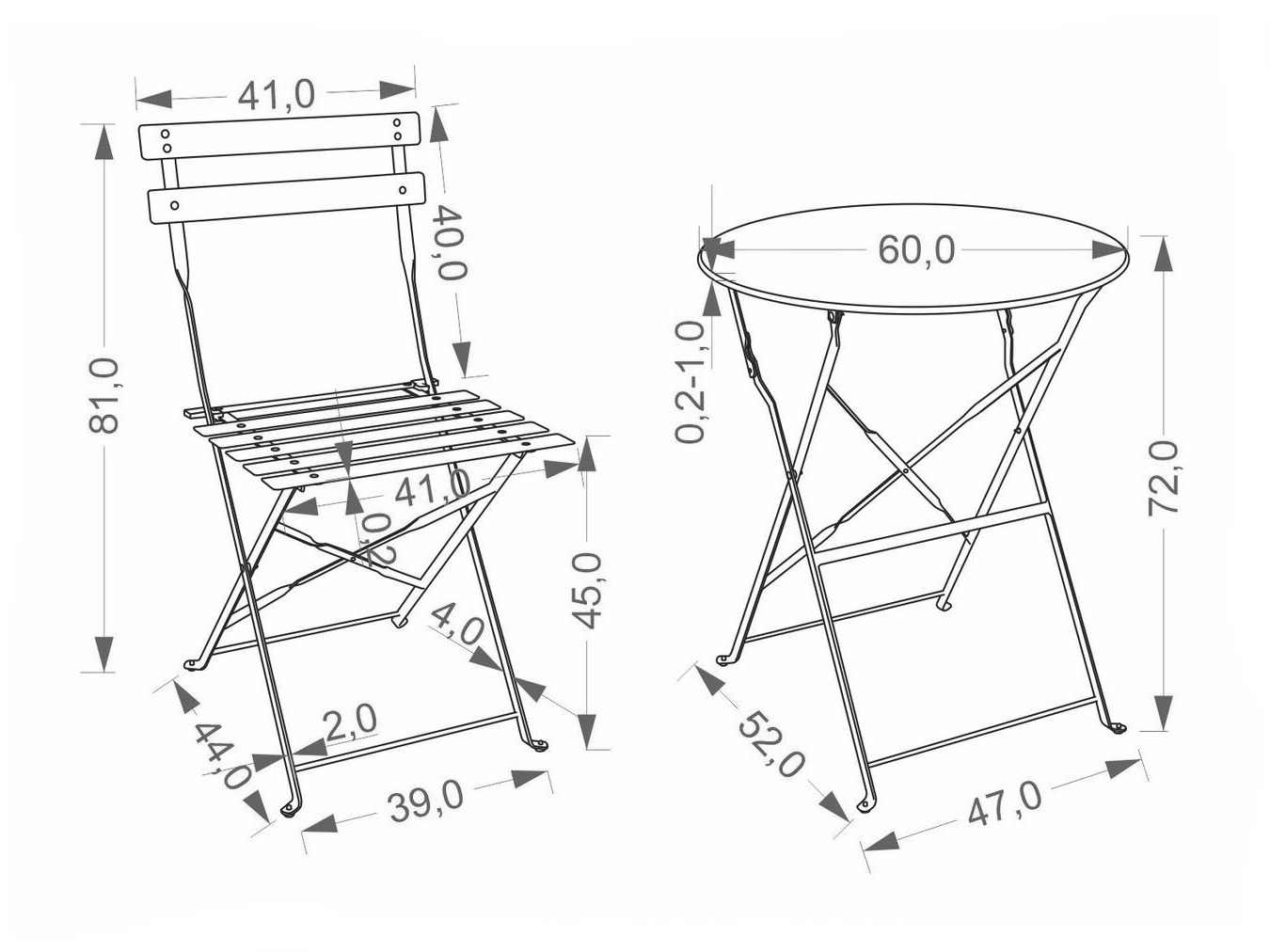 Komplet za balkon Houston 2129 (Cappuccino)