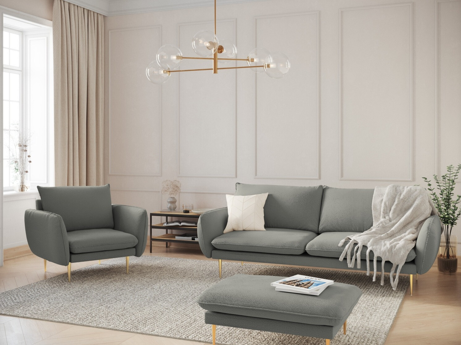 Kavč Ferlevi 111 (Ascot Taupe)