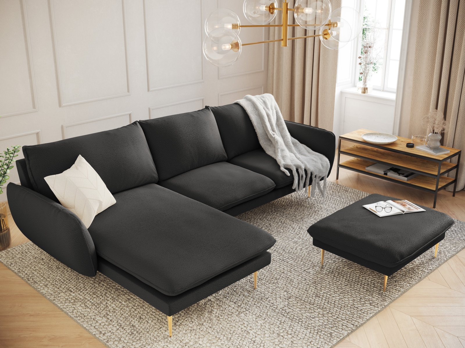 Kotna garnitura Ferlevi 131 (Ascot Black)