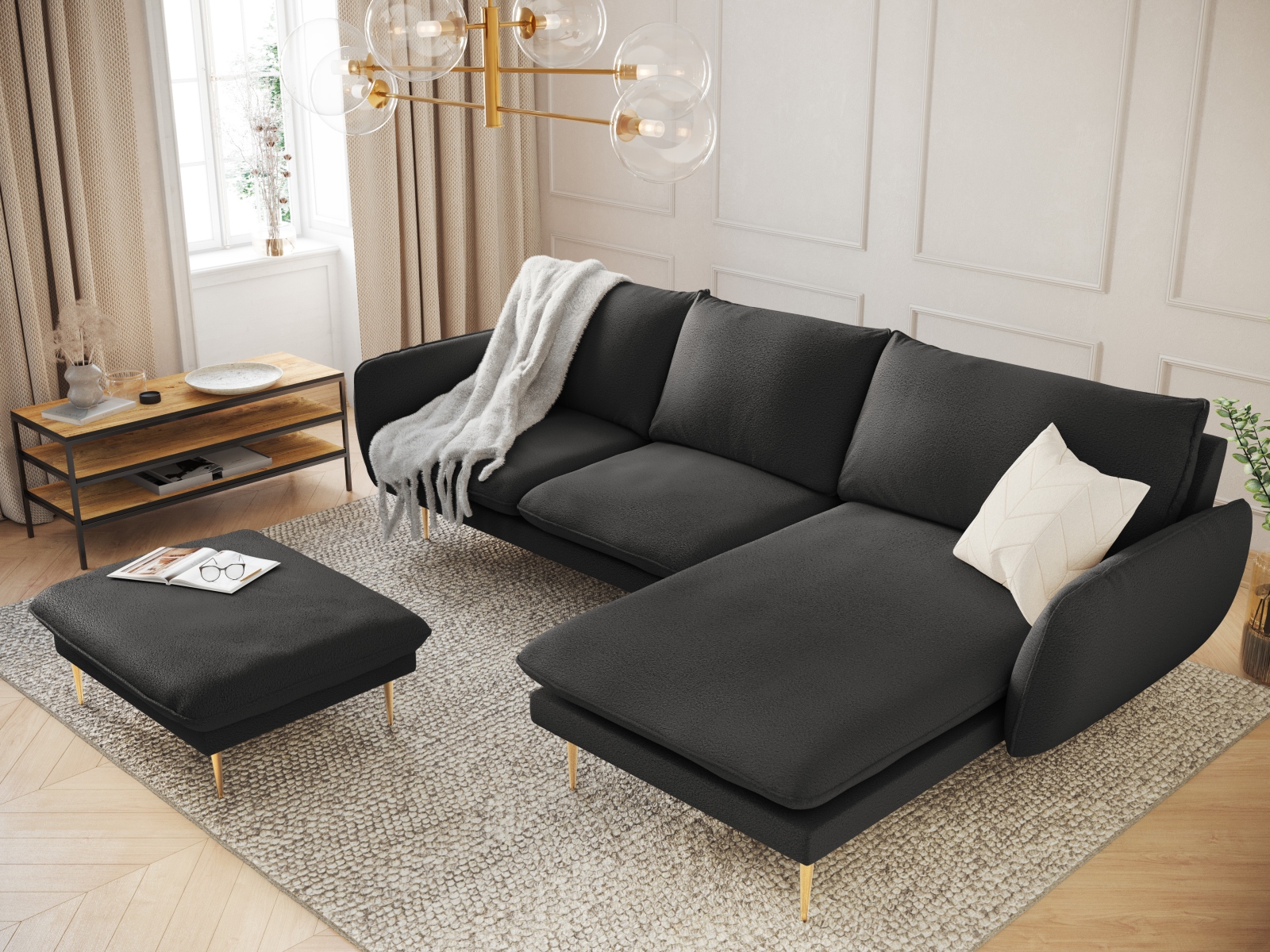 Kotna garnitura Ferlevi 131 (Ascot Black)