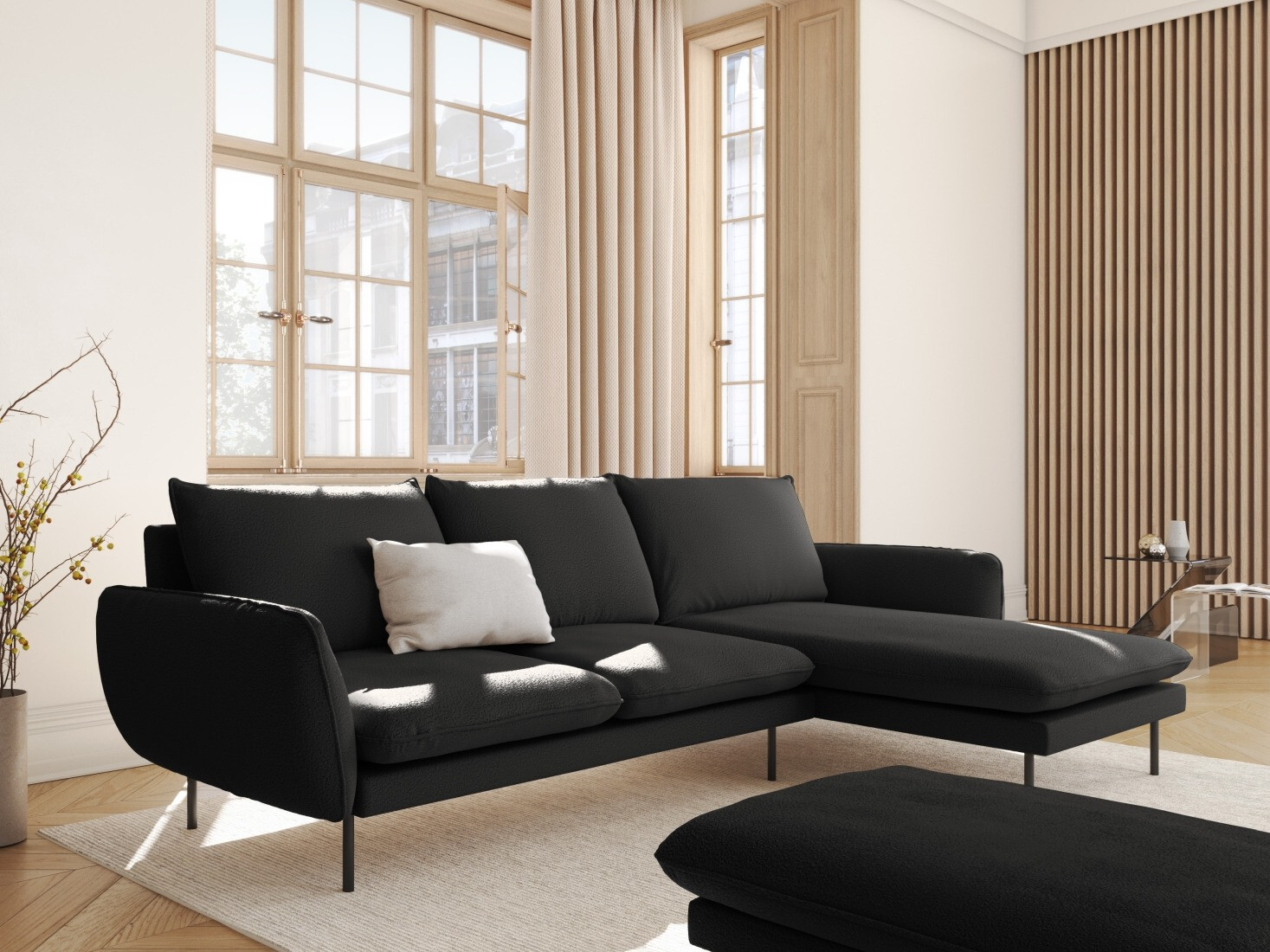 Kotna garnitura Ferlevi 113 (Ascot Black)