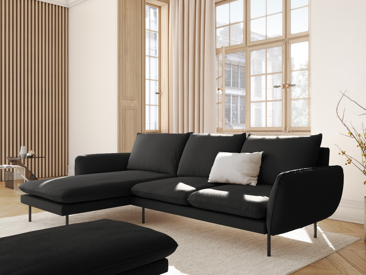 Kotna garnitura Ferlevi 113 (Ascot Black)