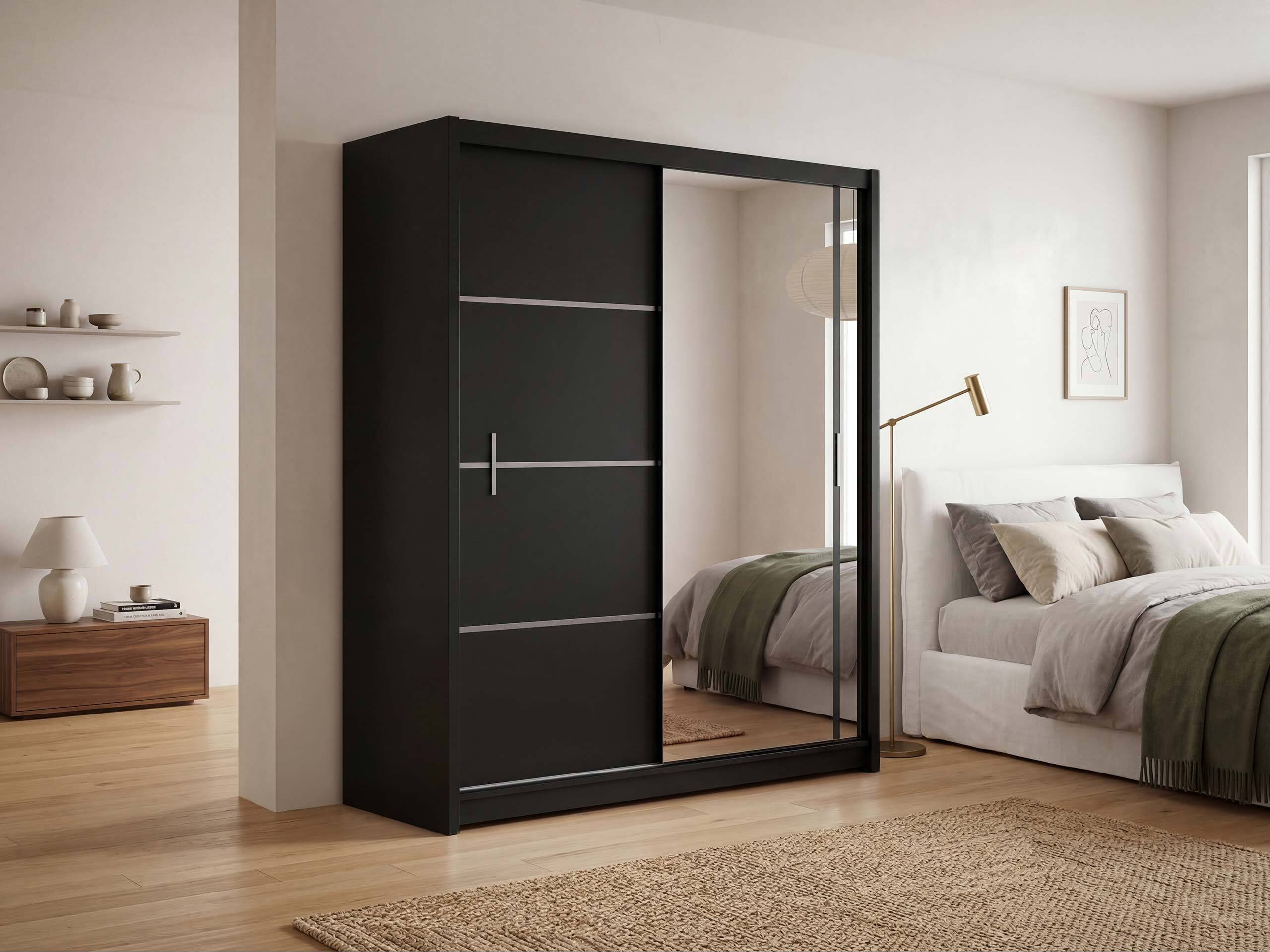 Garderobna omara Honolulu 105 (Črna)
