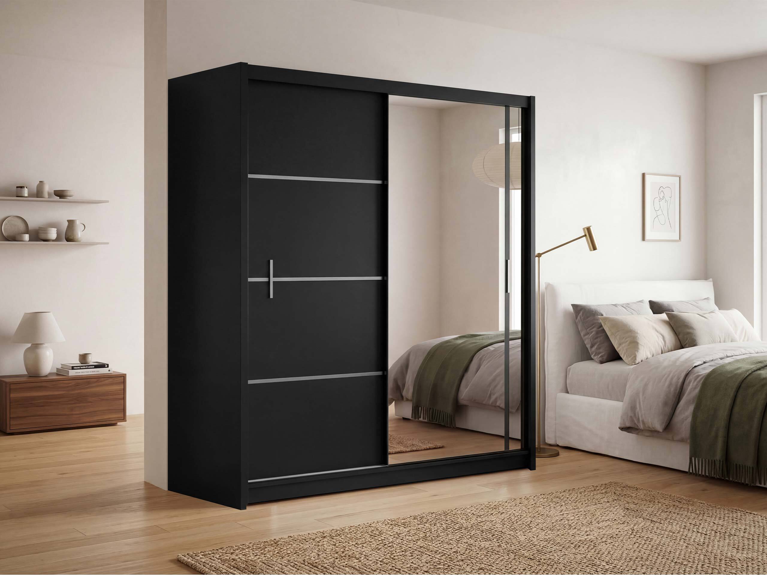 Garderobna omara Honolulu 106 (Črna)