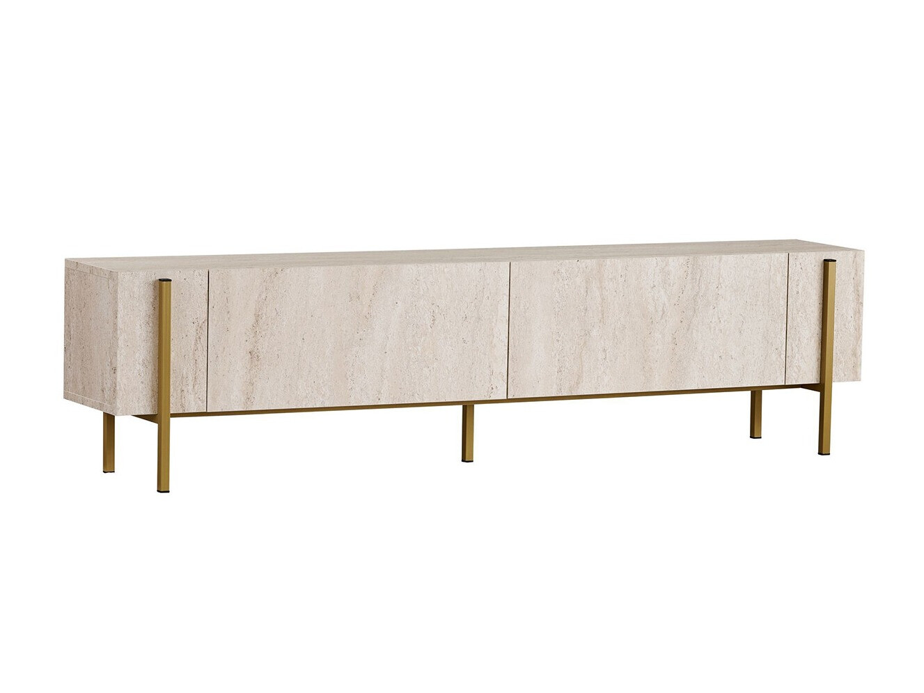 TV-omarica Novato 154 (Zlata + Svetla Travertine)