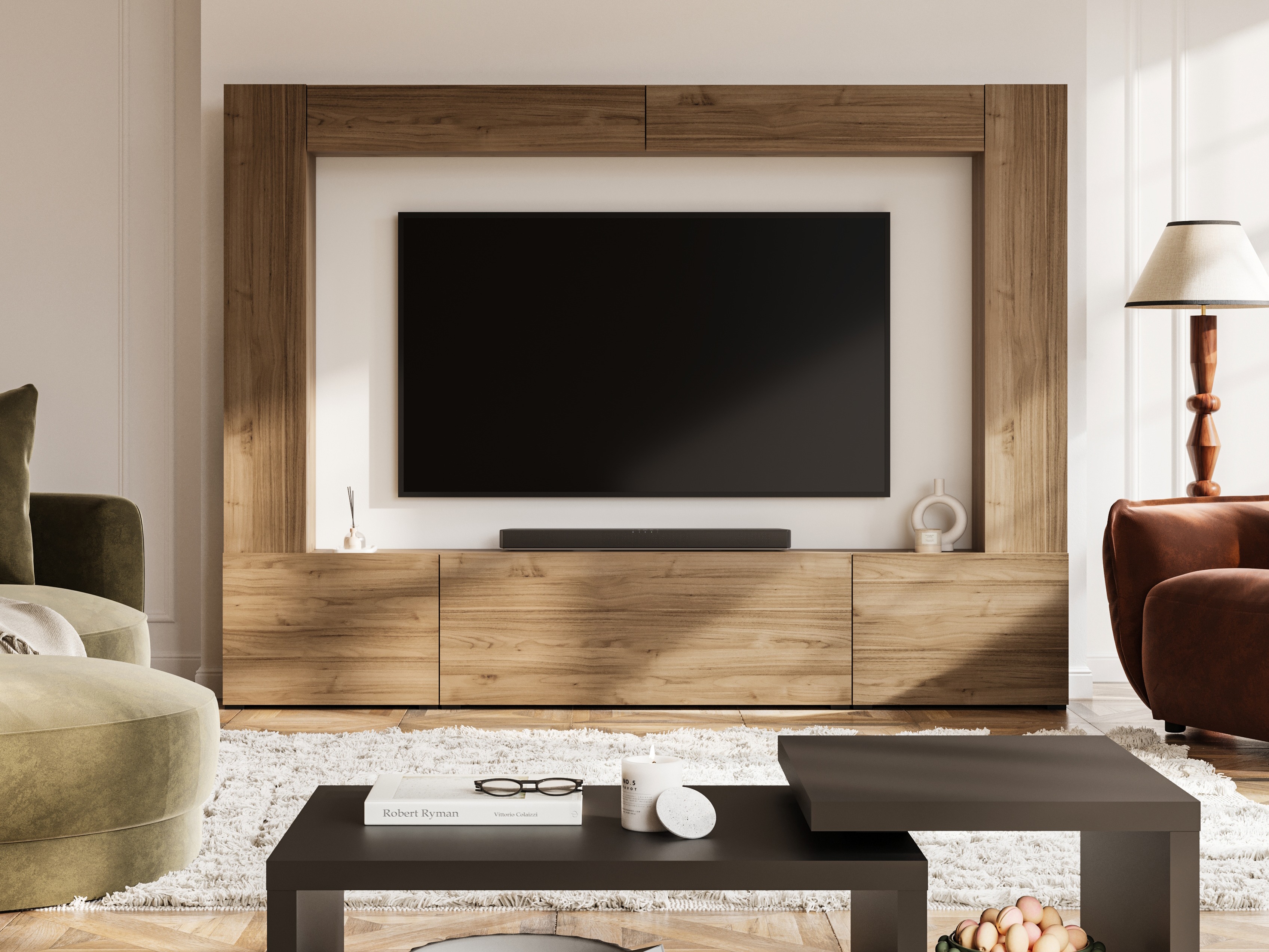Komplet za dnevno sobo Austin 392 (Oreh)